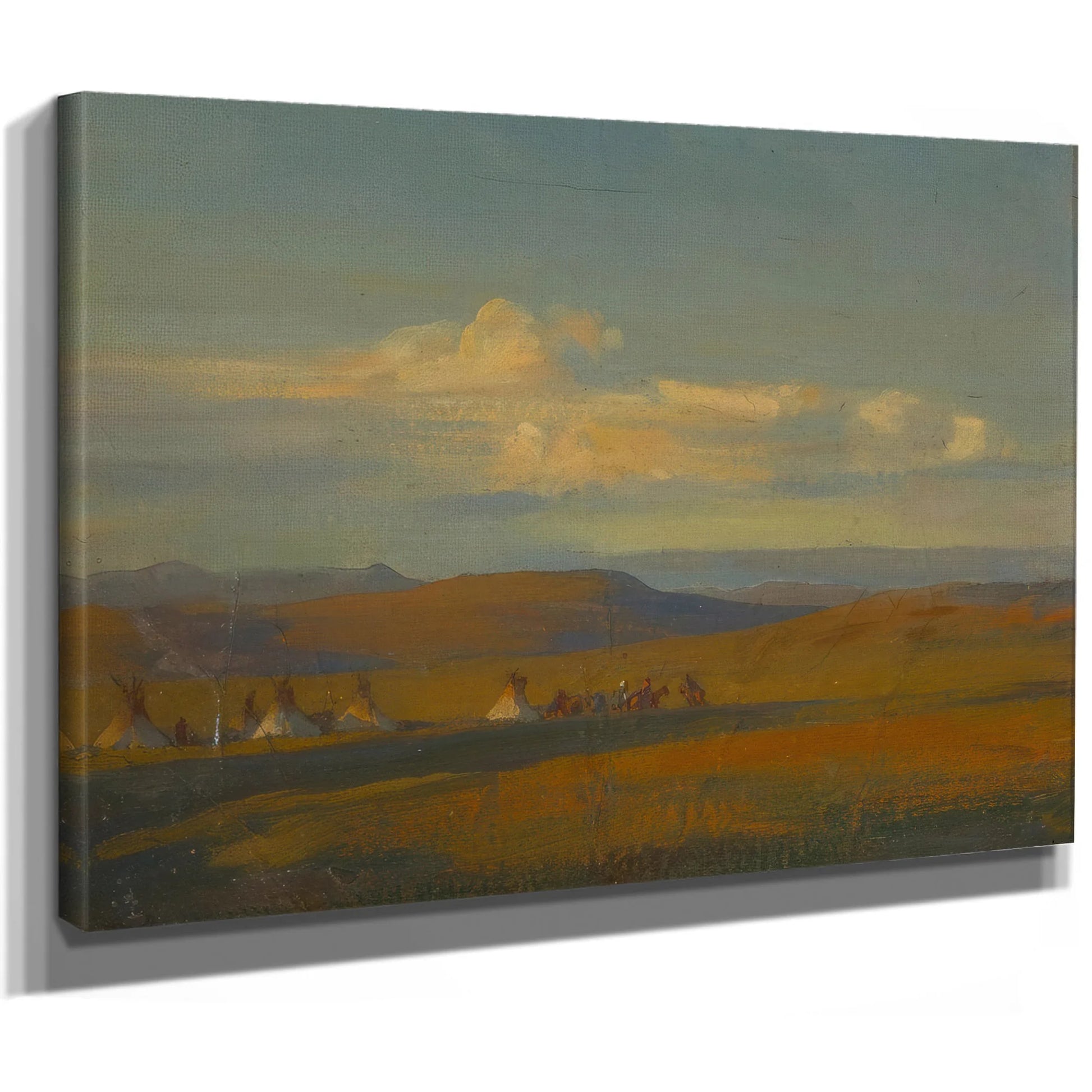 Sketch For Composition (Encampment In The Open West) 1907 By Maynard Dixon Fine Art Print