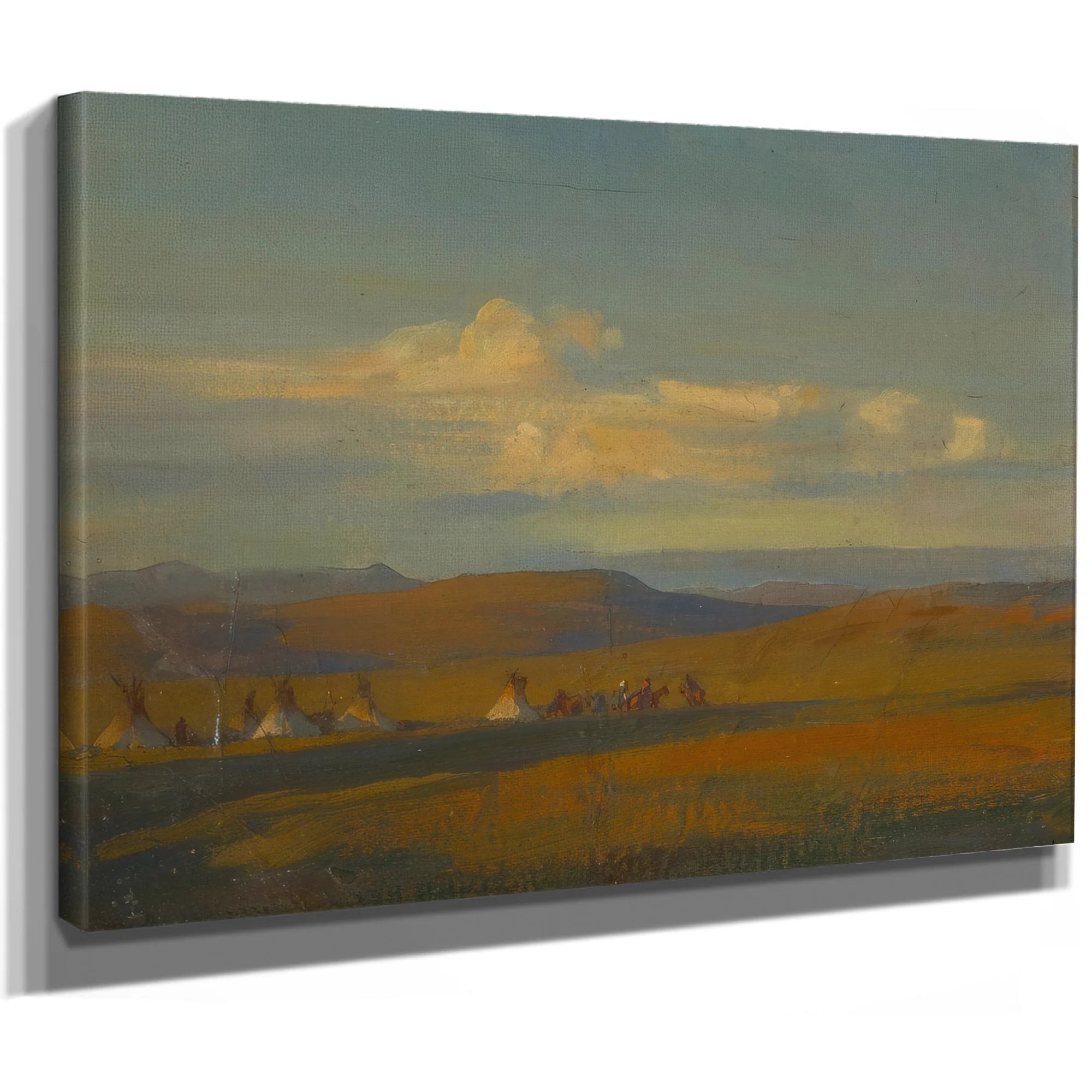 Sketch For Composition (Encampment In The Open West) 1907 By Maynard Dixon Fine Art Print