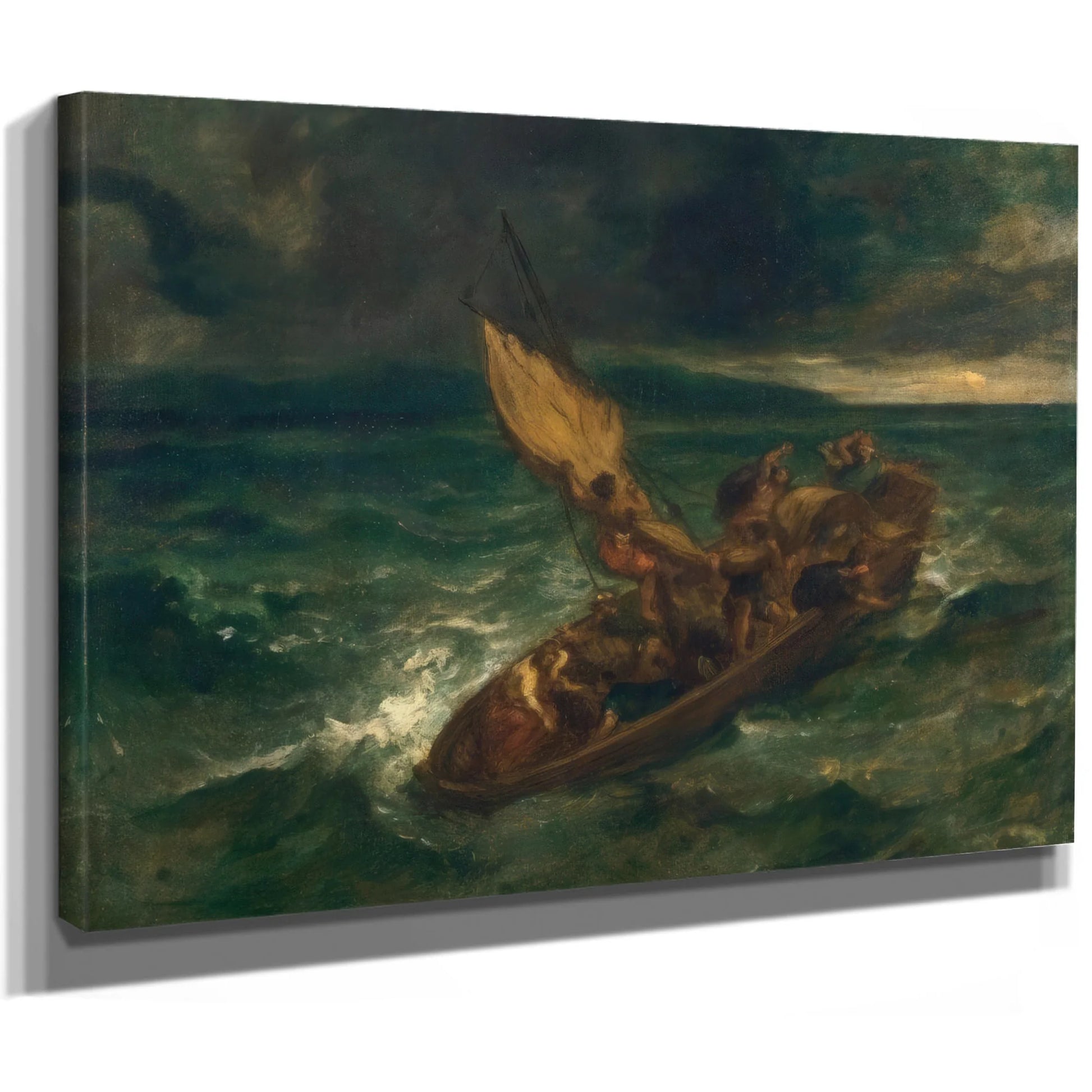 Christ On The Sea Of Galilee By Eugene Delacroix Fine Art Print