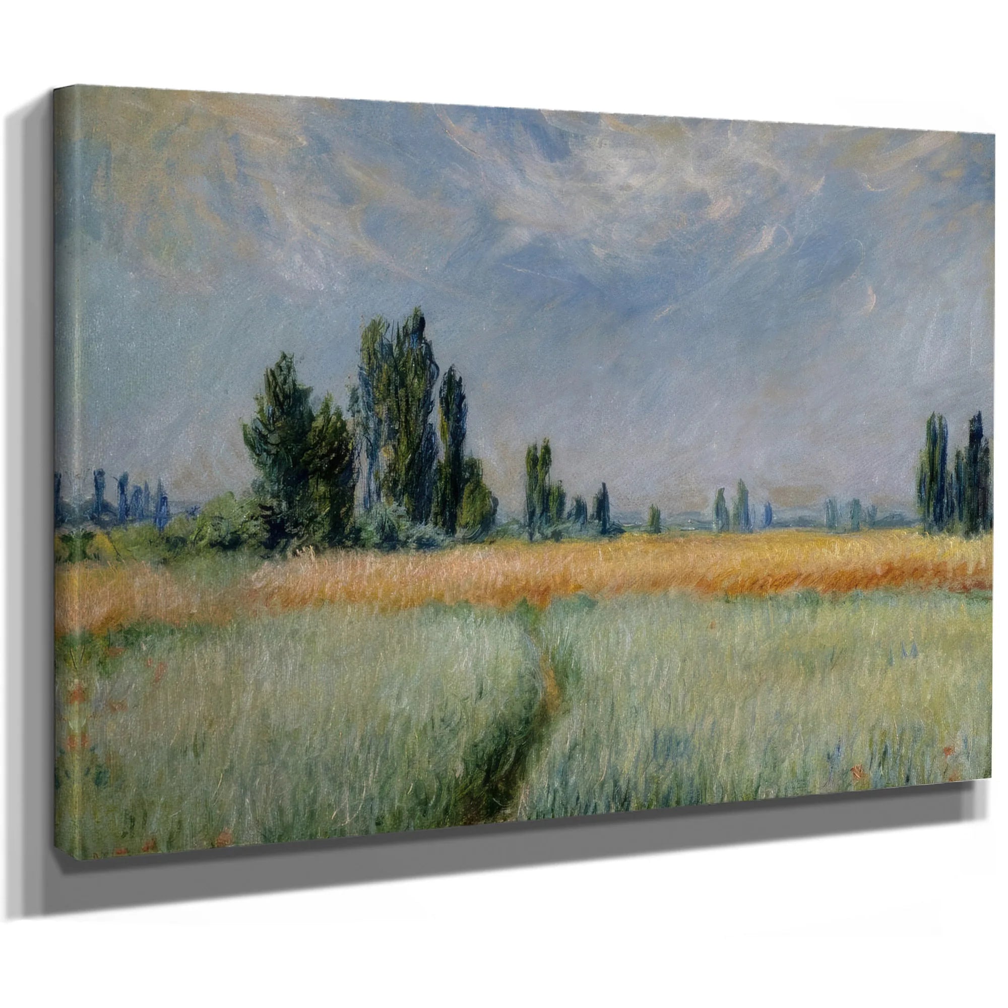 Wheat Field By Claude Monet Fine Art Print