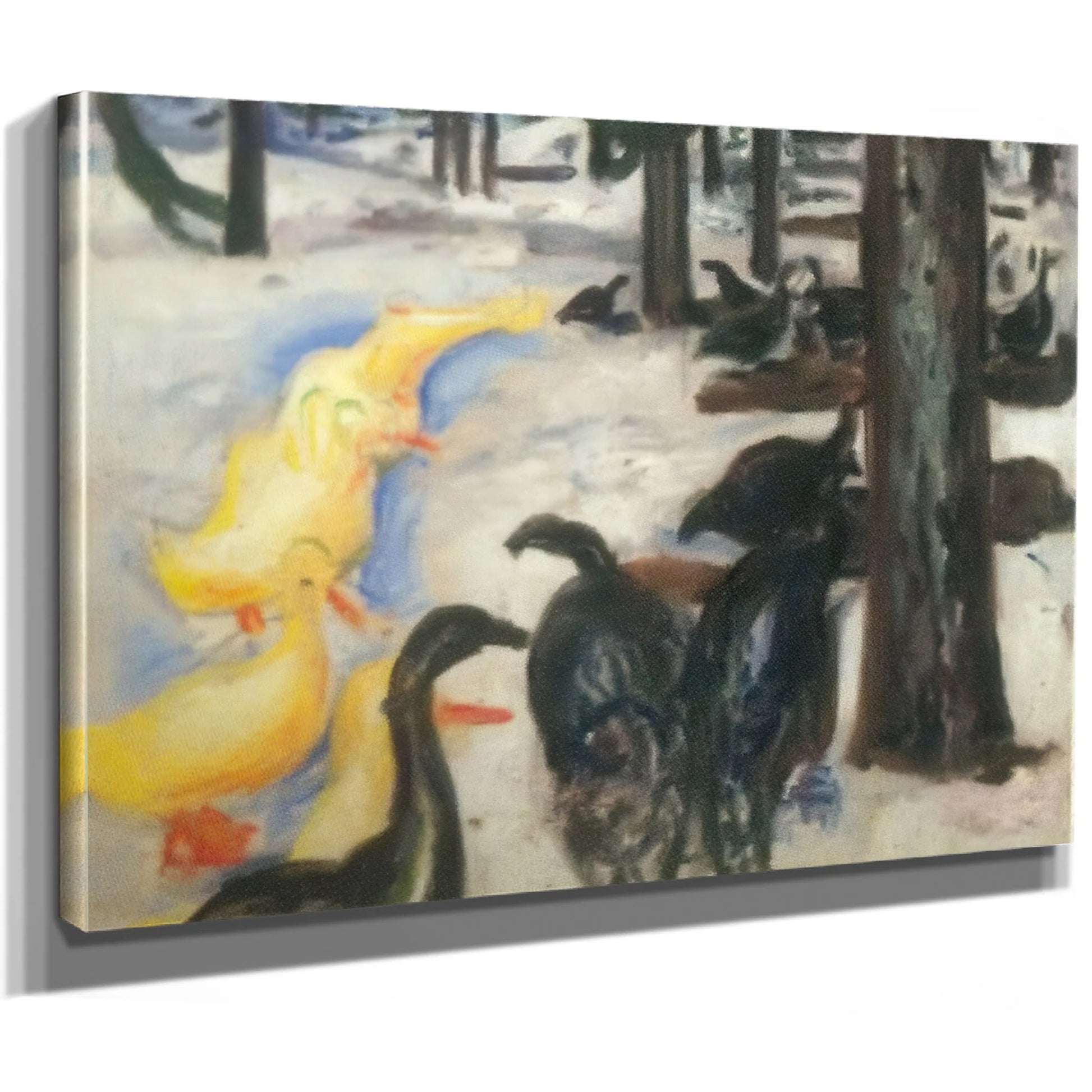 Ducks And Turkeys 1913 By Edvard Munch Fine Art Print
