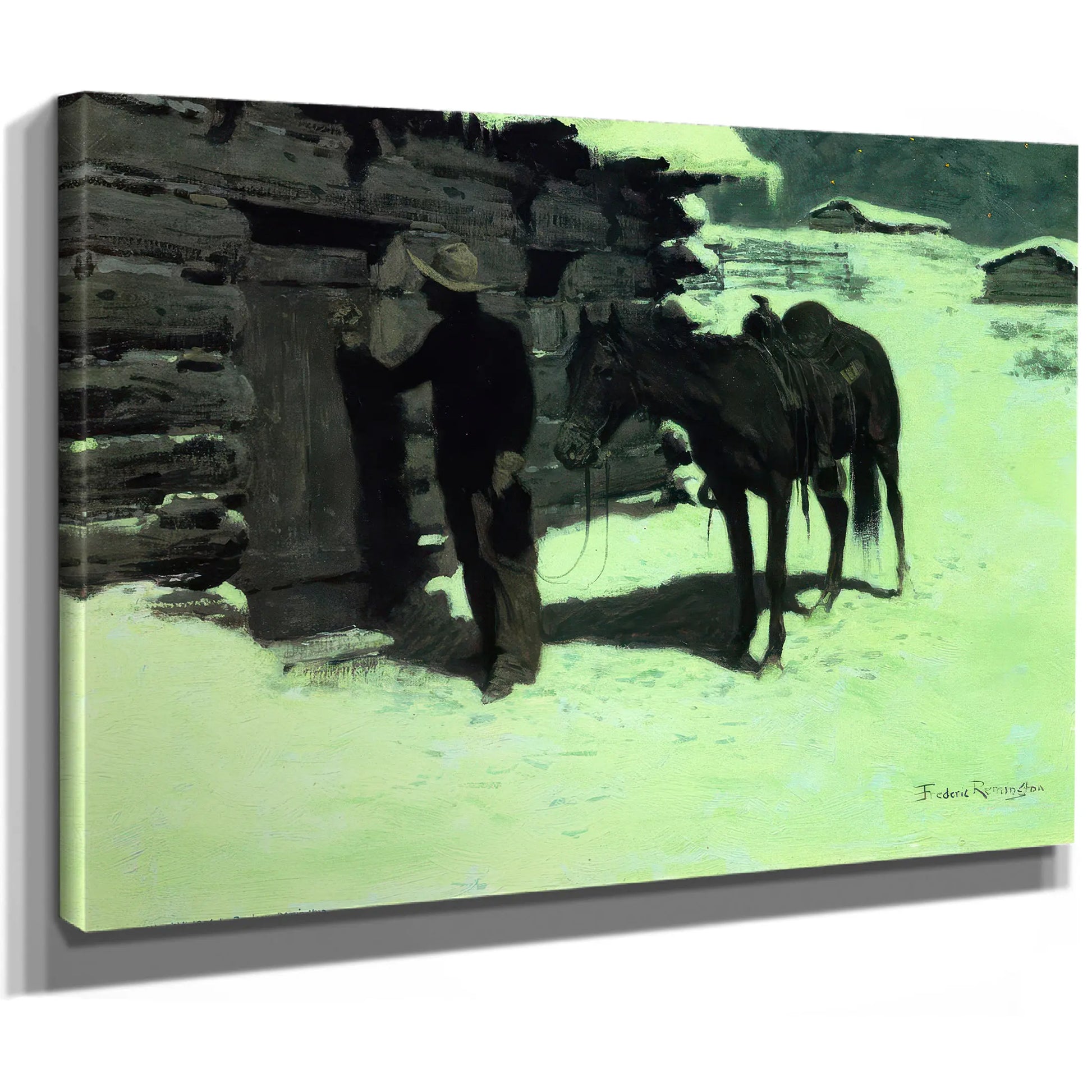 The Belated Traveler Frederic Remington  by Frederic Remington