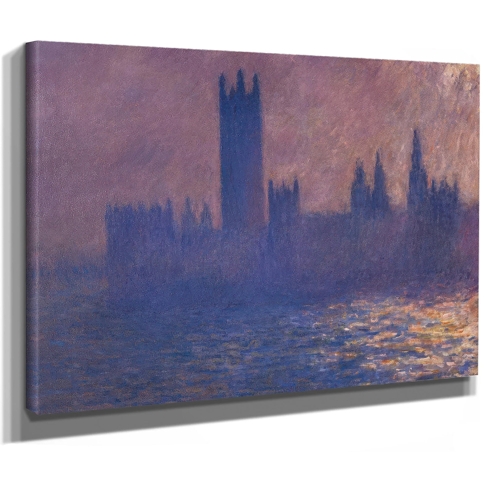 Houses Of Parliament Effect Of Sunlight By Claude Monet Fine Art Print