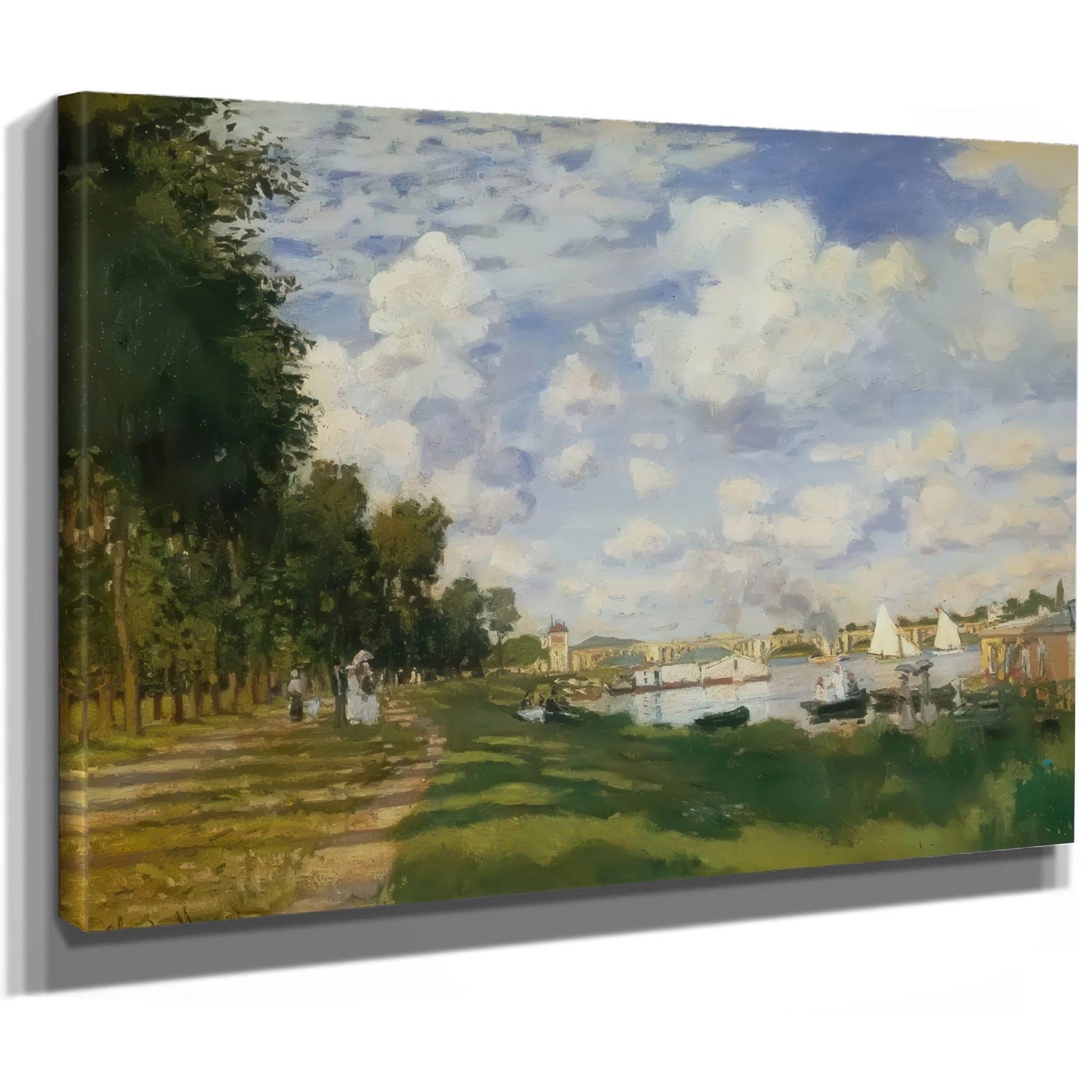 The Harbour At Argenteuil By Claude Monet Fine Art Print