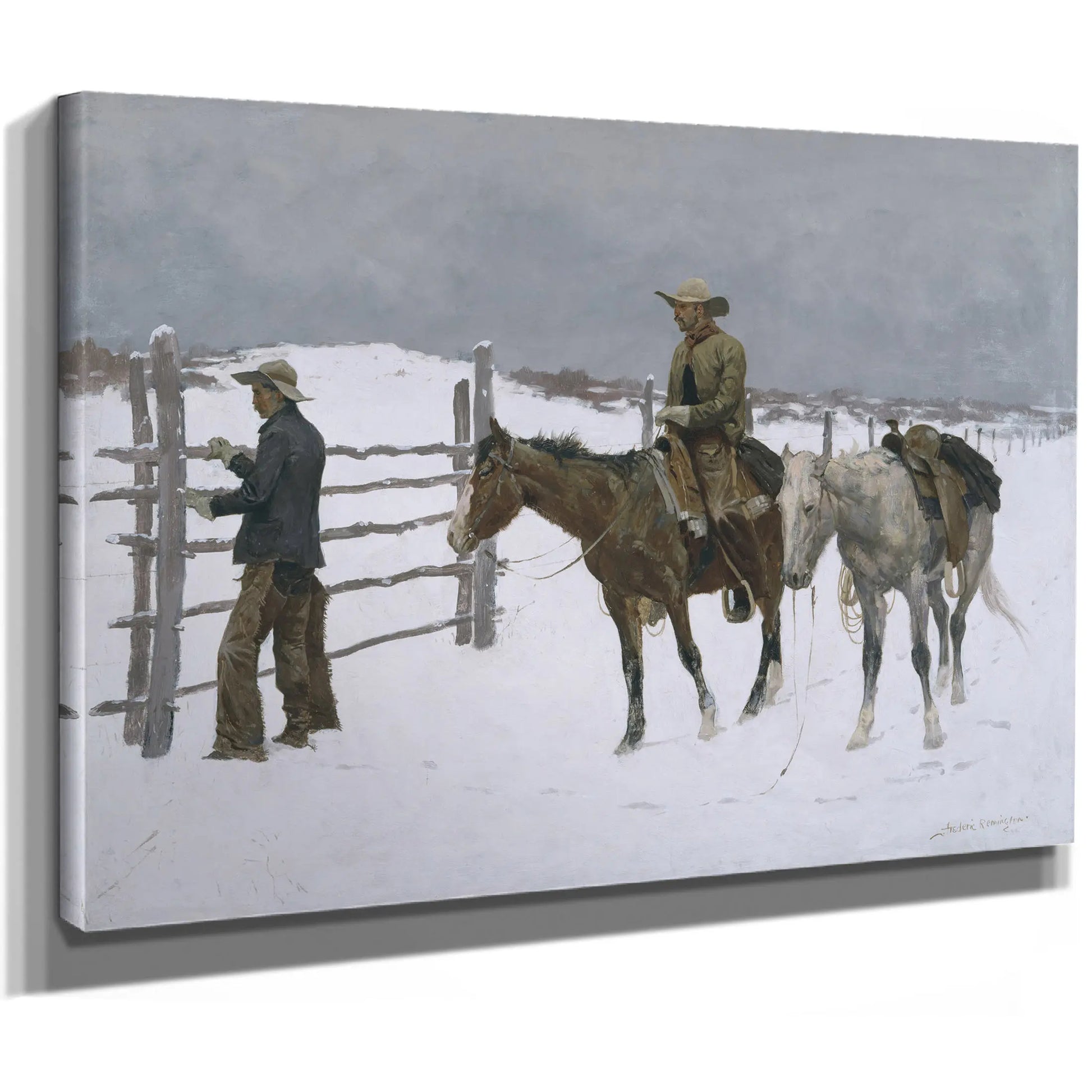 The Fall Of The Cowboy By Frederic S Remington  by Frederic Remington