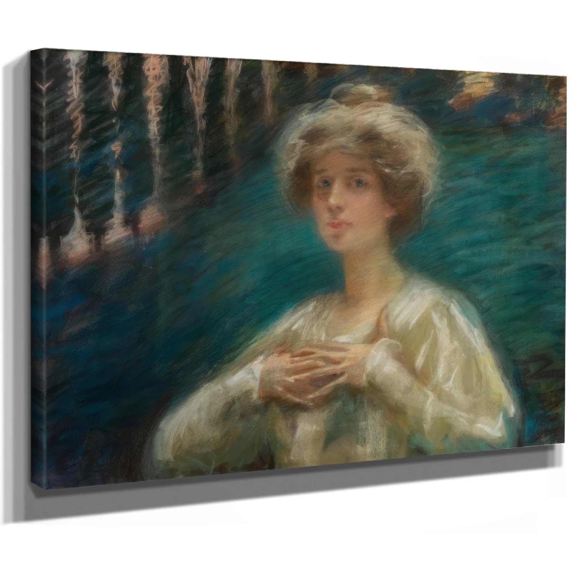 Sylvan Background By Alice Pike Barney Fine Art Print