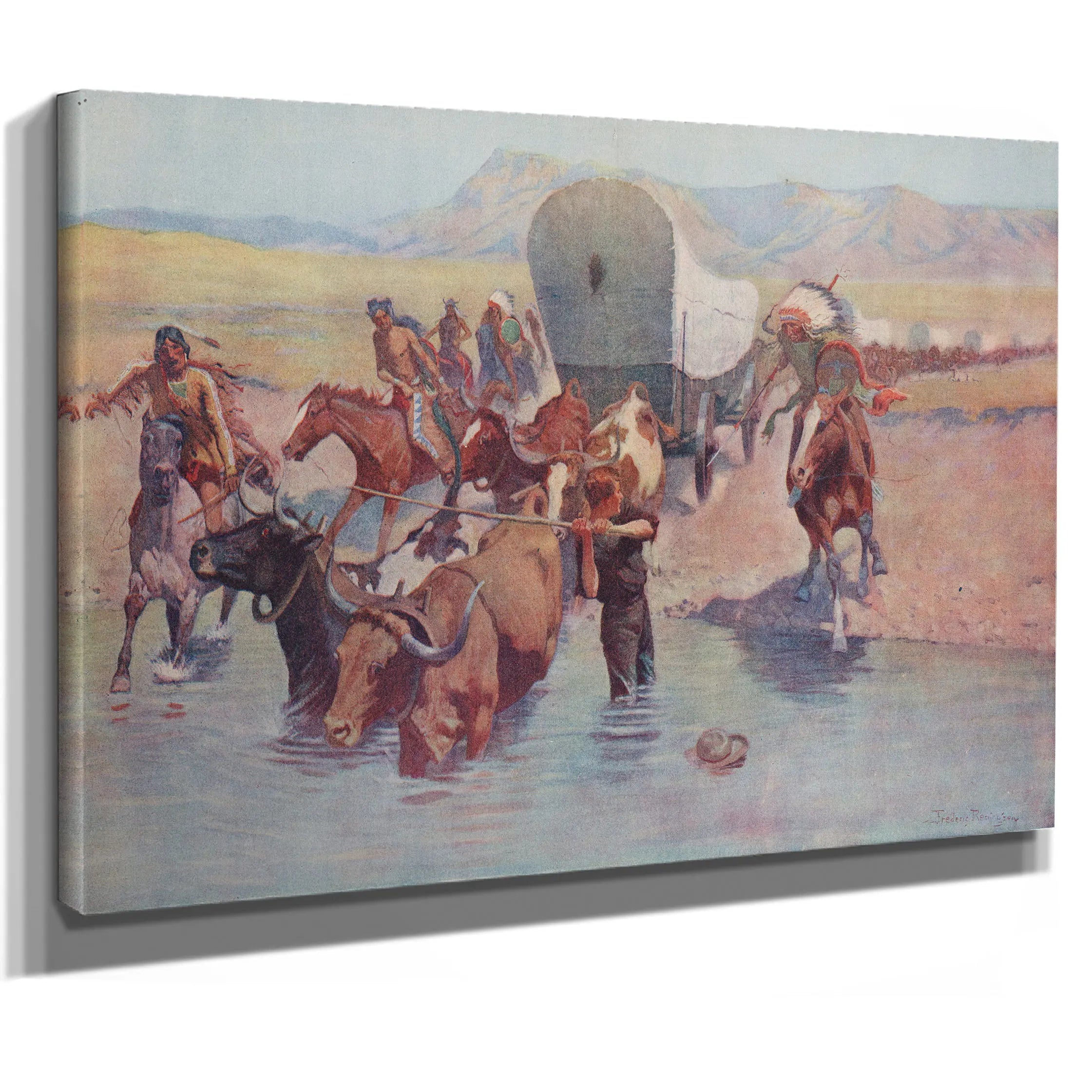 The Emigrants B by Frederic Remington