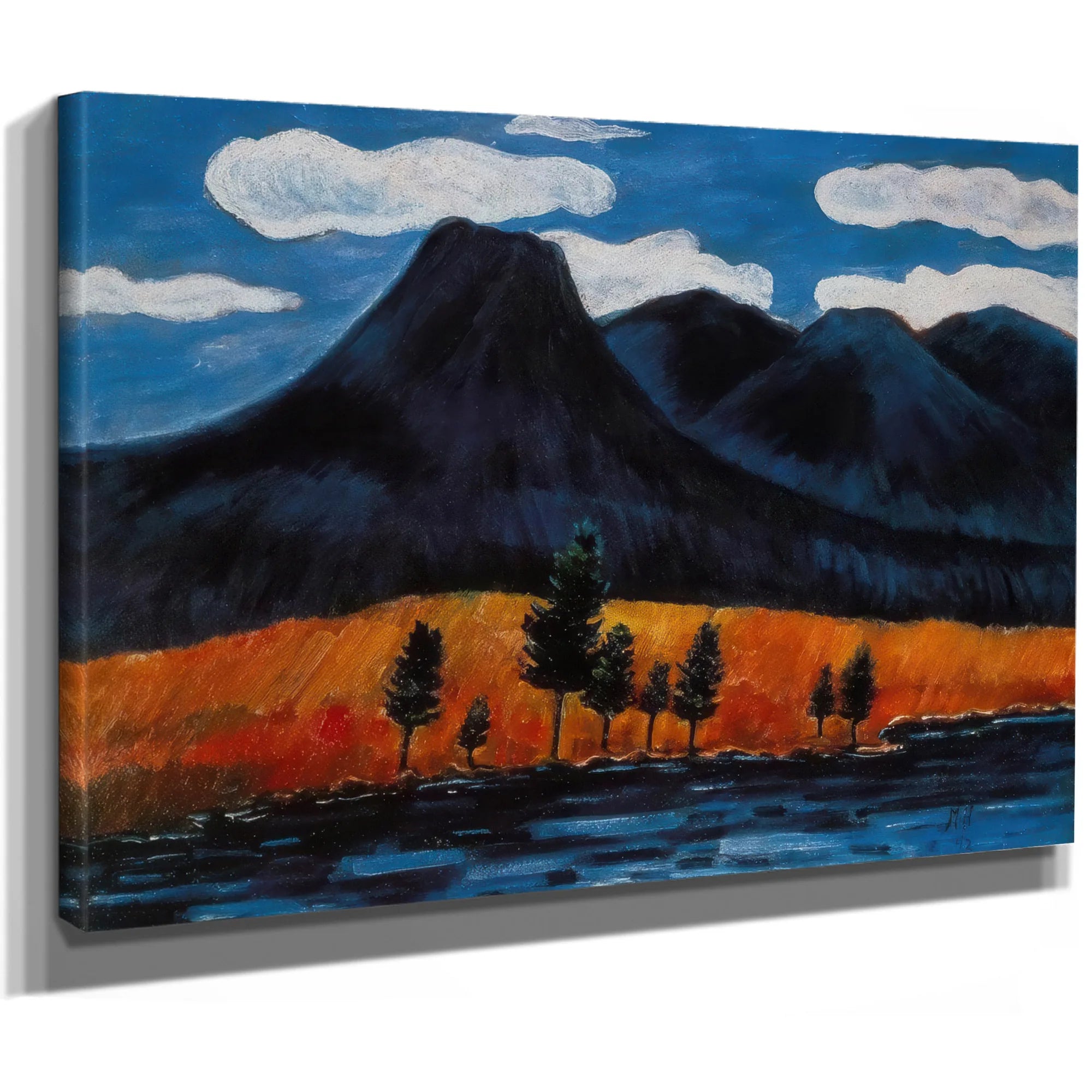 Blue Landscape By Marsden Hartley Fine Art Print