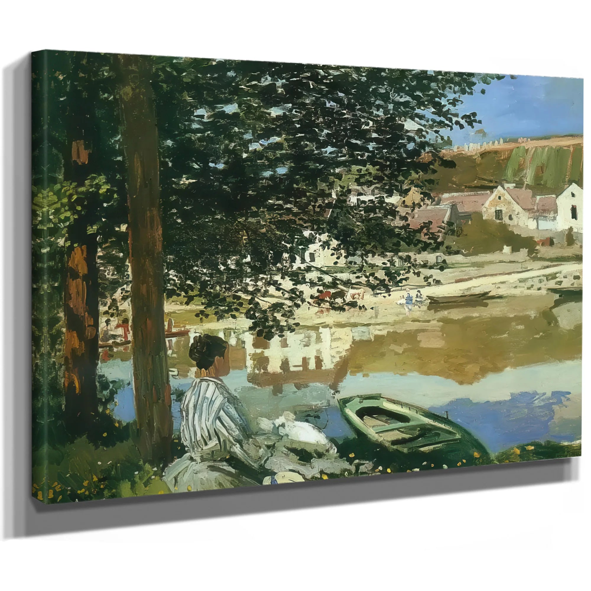 The River Bennecourt 1868 By Claude Monet Fine Art Print