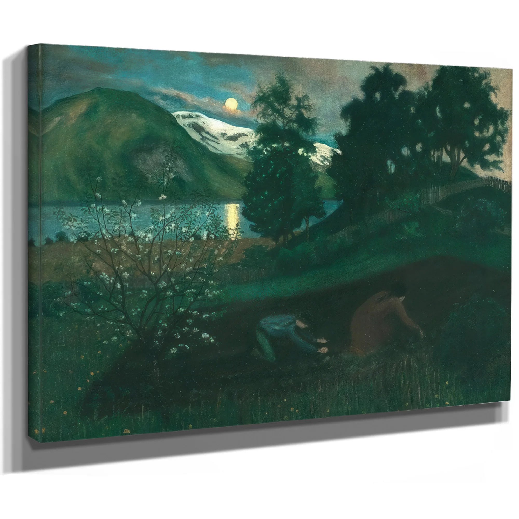 Spring Night In The Garden 1 By Nicolai Astrup Fine Art Print