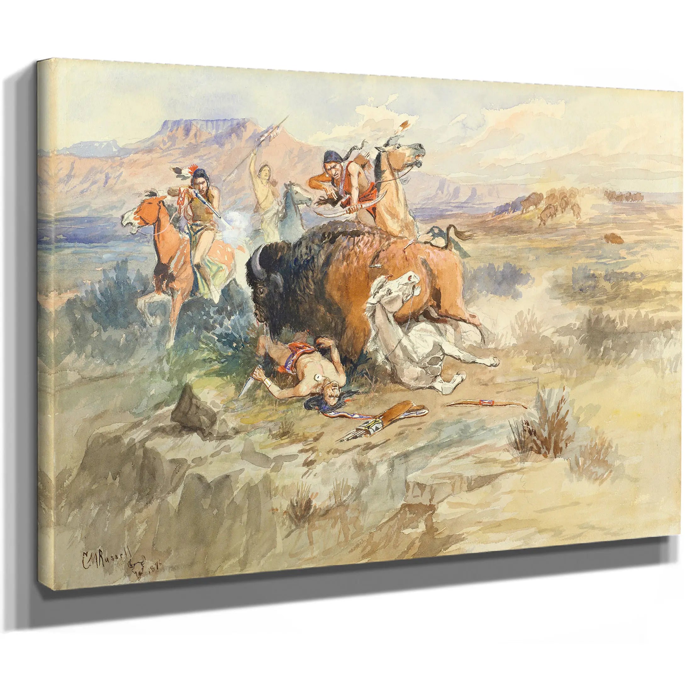 Buffalo Hunt No 15 by Charles Marion Russell