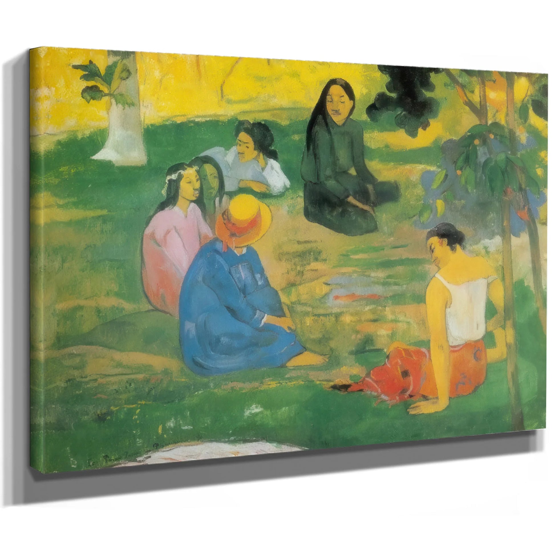 Les Parau Parau ( Conversation) By Paul Gauguin Fine Art Print