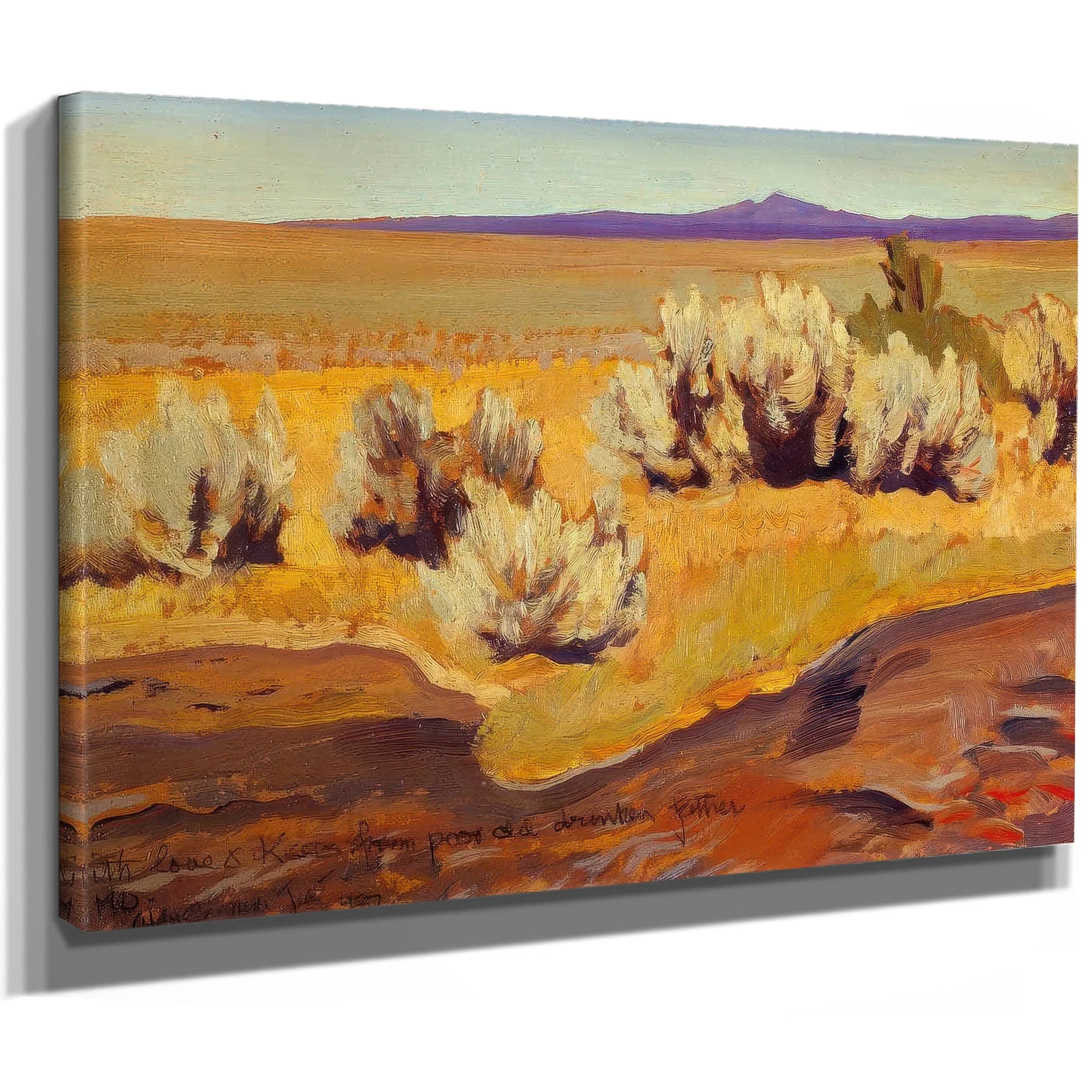 Stream Edge And Sage By Maynard Dixon Fine Art Print