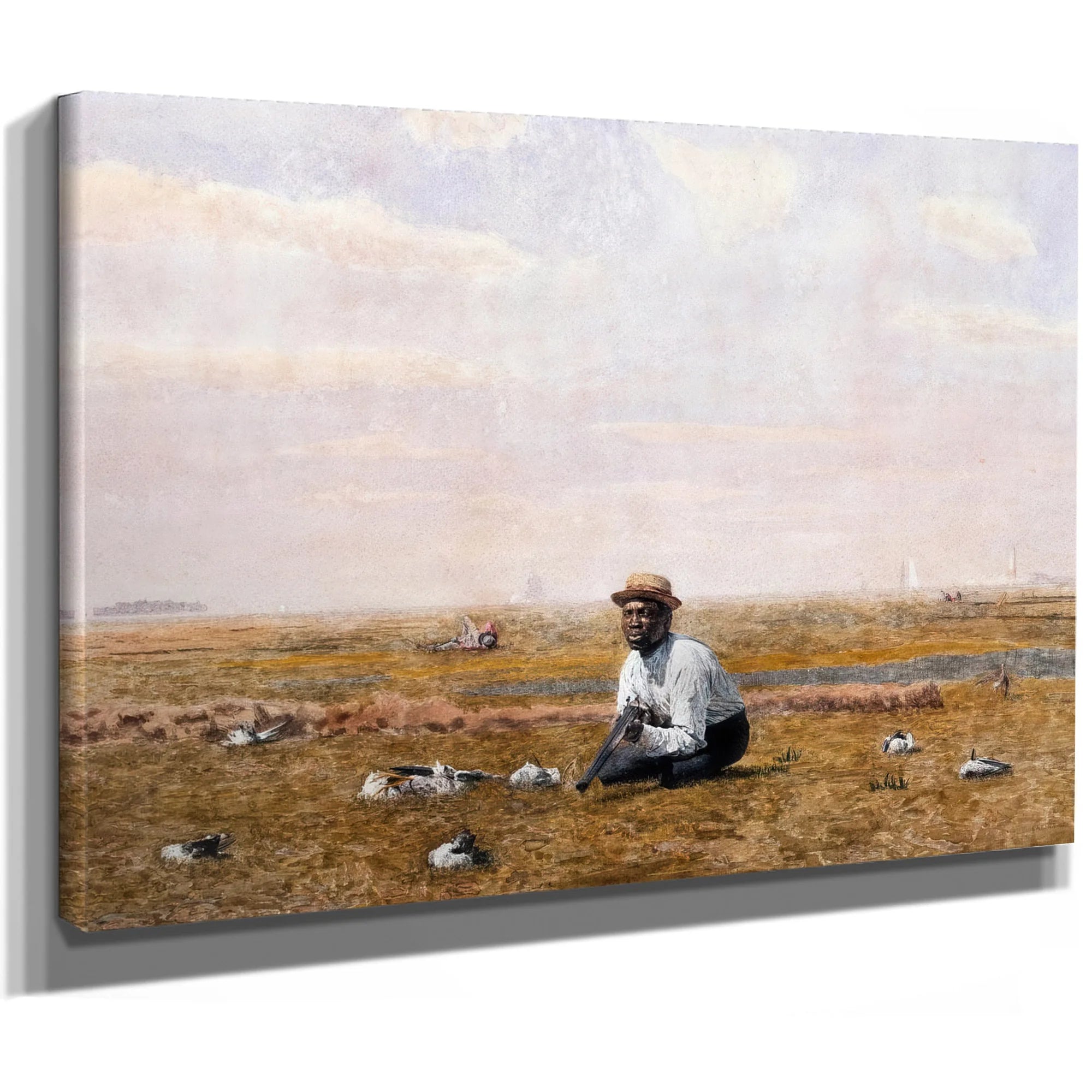 Whistling For Plover By Thomas Eakins Fine Art Print