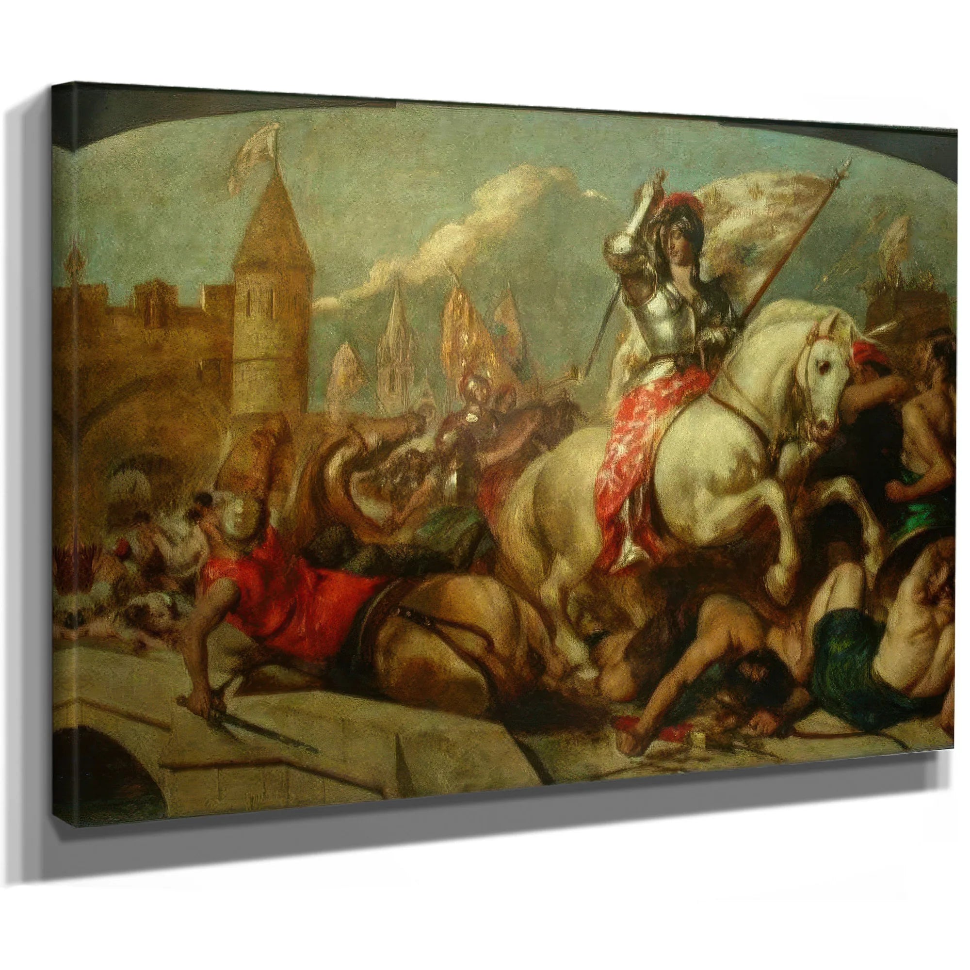 Jeanne D'arc Leaving Orleans By William Etty Fine Art Print