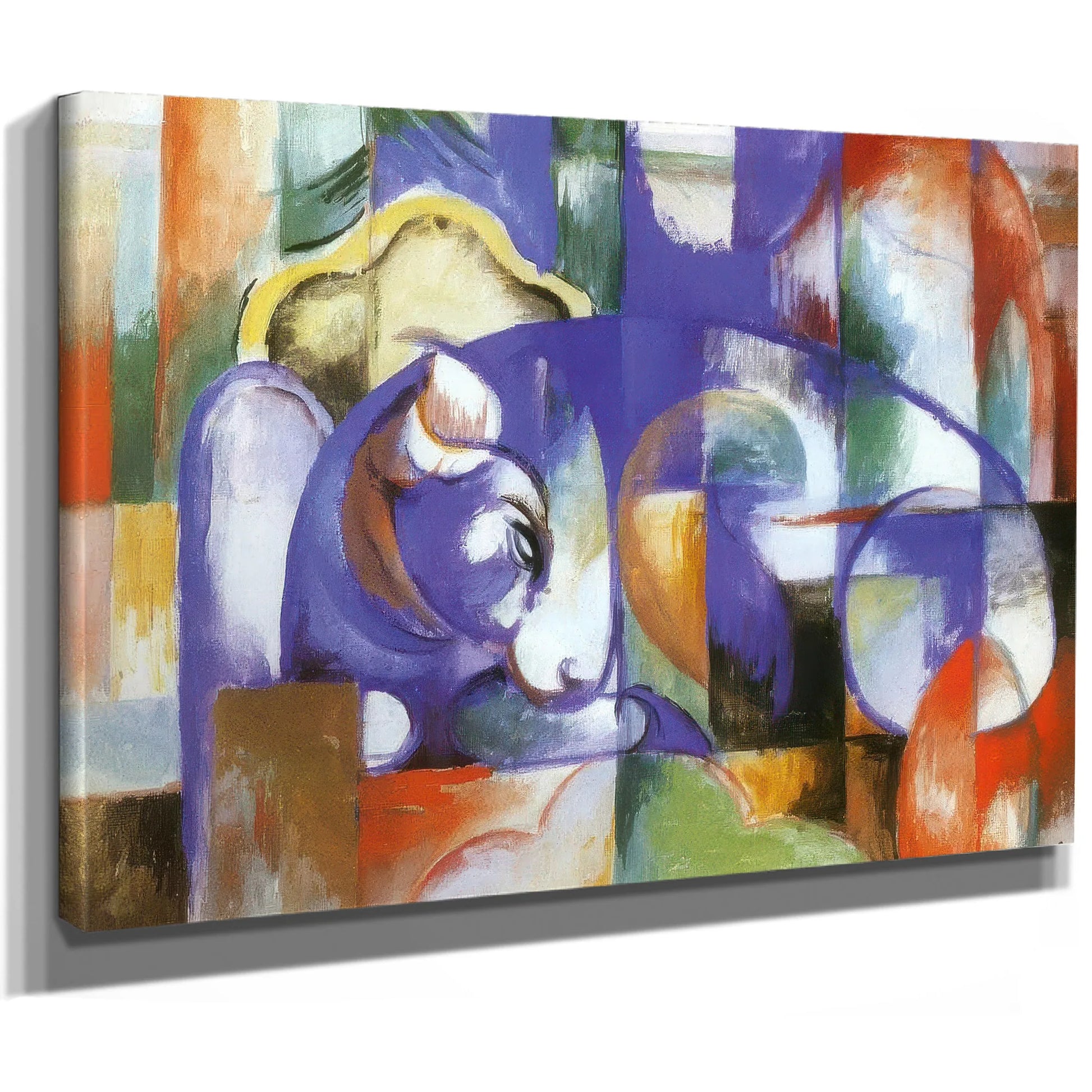 Reclining Bull By Franz Marc Fine Art Print