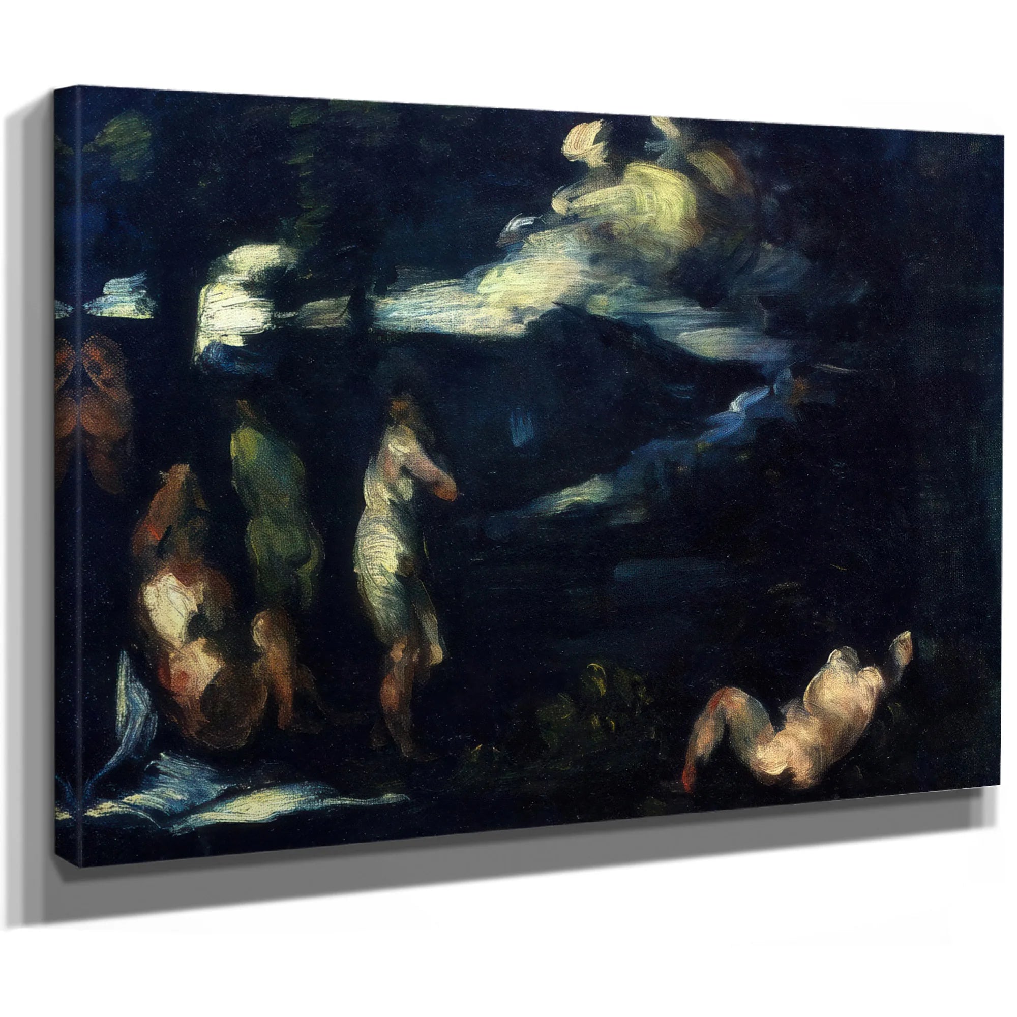 Bathers 1870 1 By Paul Cezanne Fine Art Print