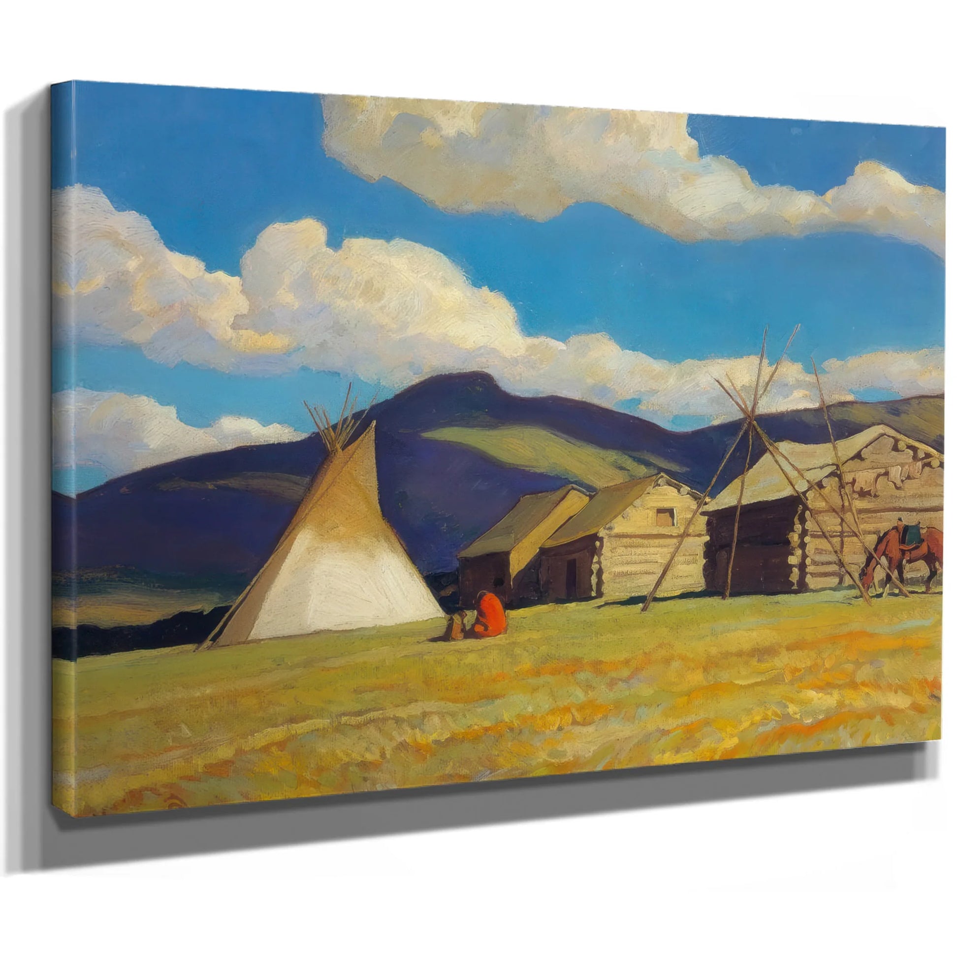Home Of The Halfbreed By Maynard Dixon Fine Art Print