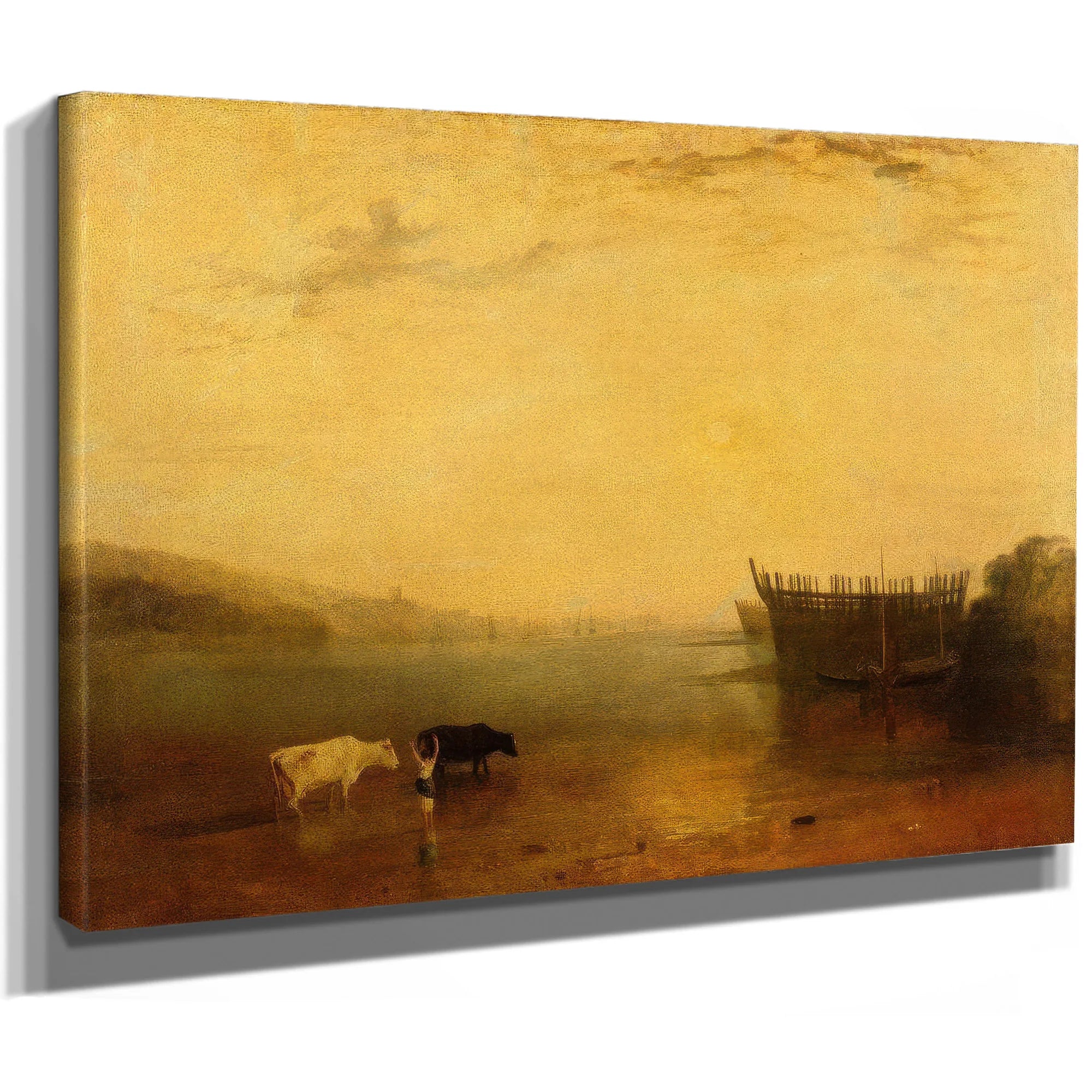 Teignmouth Harbour By Joseph Mallord William Turner Fine Art Print