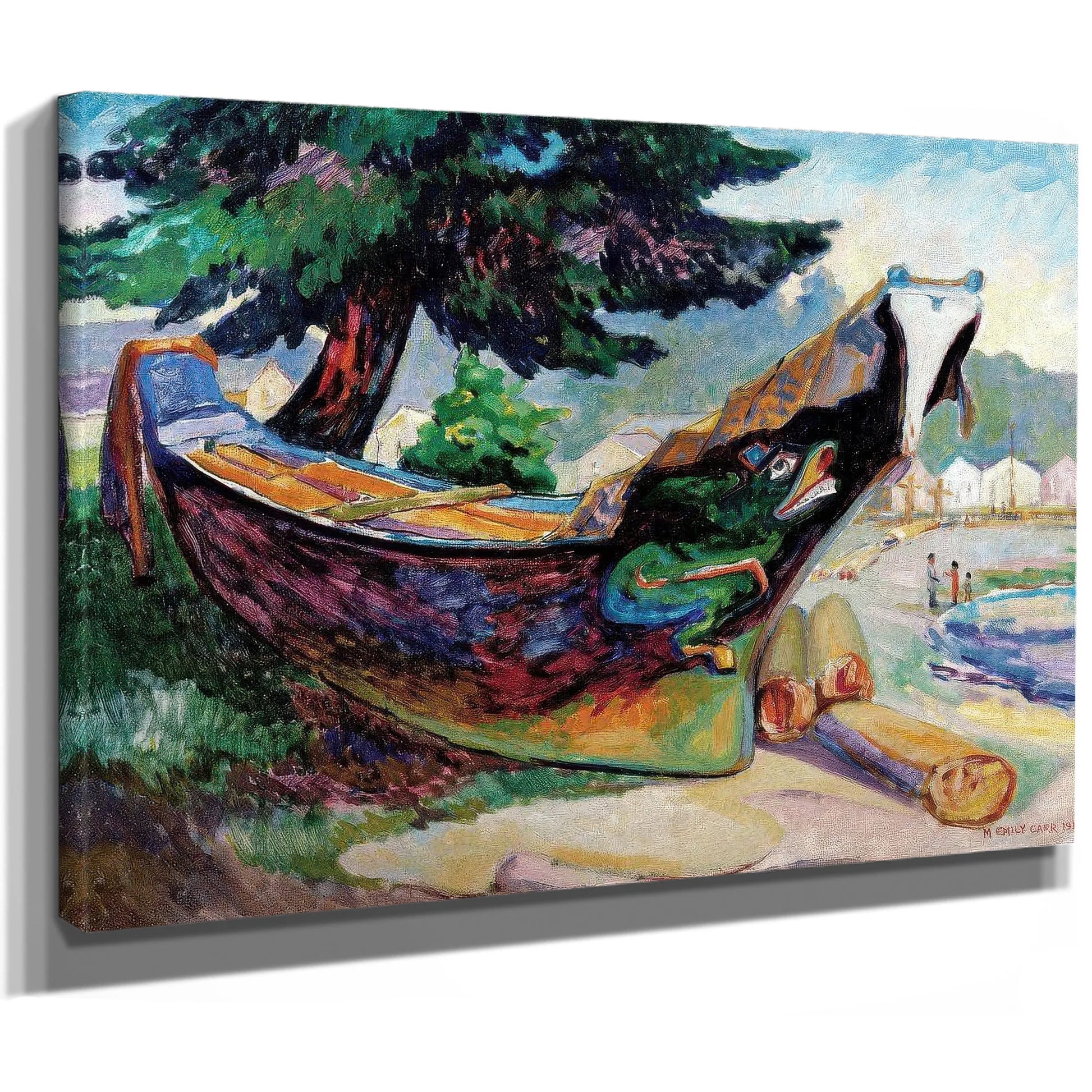 War Canoe Alert Bay 1912 By Emily Carr Fine Art Print