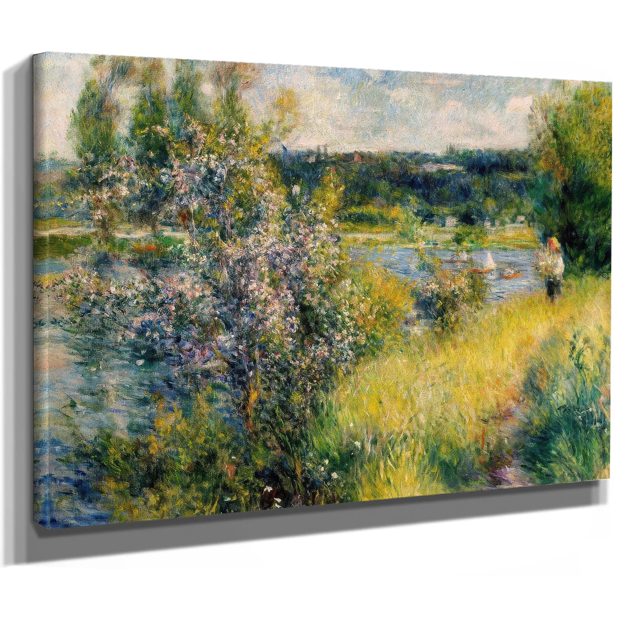 The Seine At Chatou By Pierre August Renoir Fine Art Print