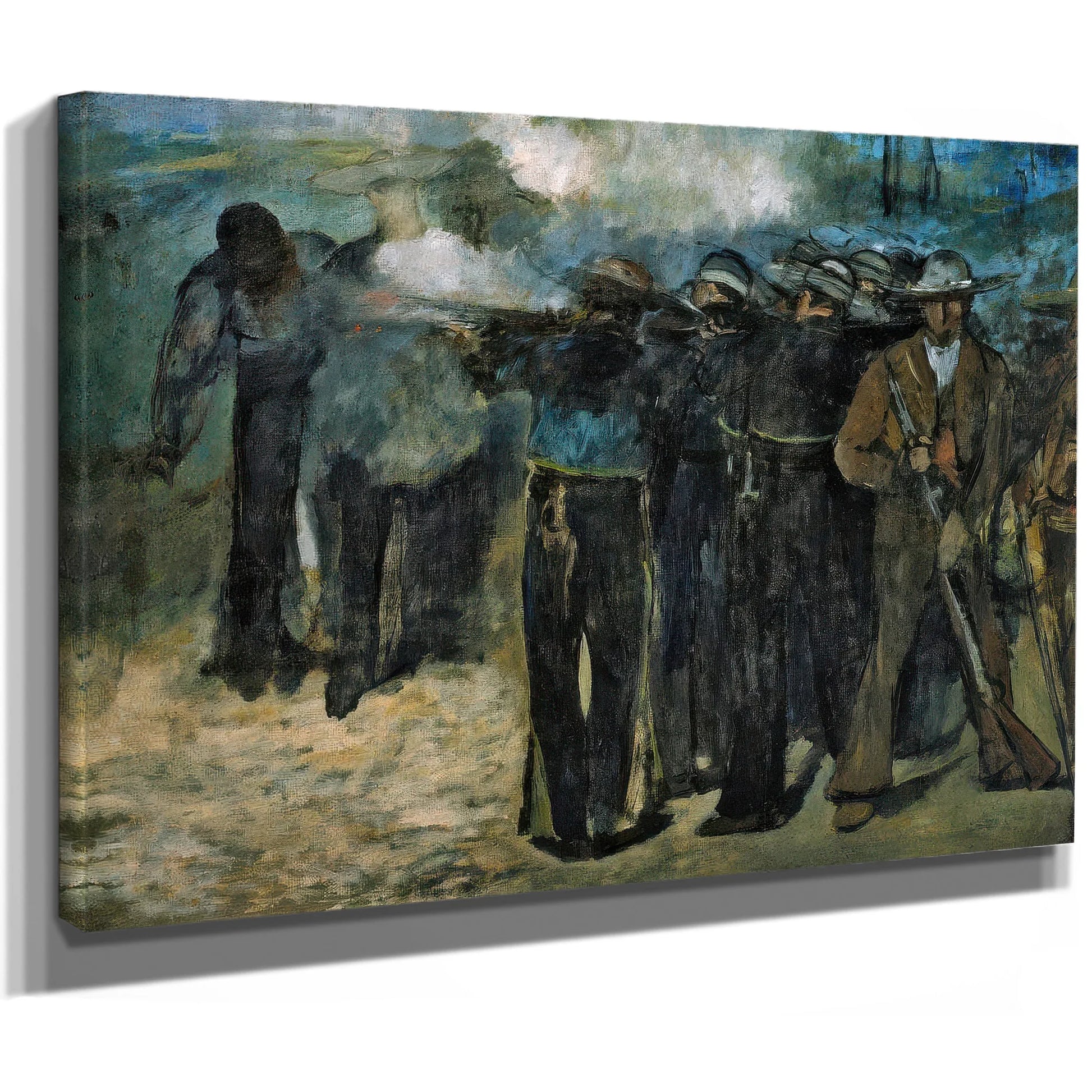 Execution Of The Emperor Maximilian By Edouard Manet Fine Art Print