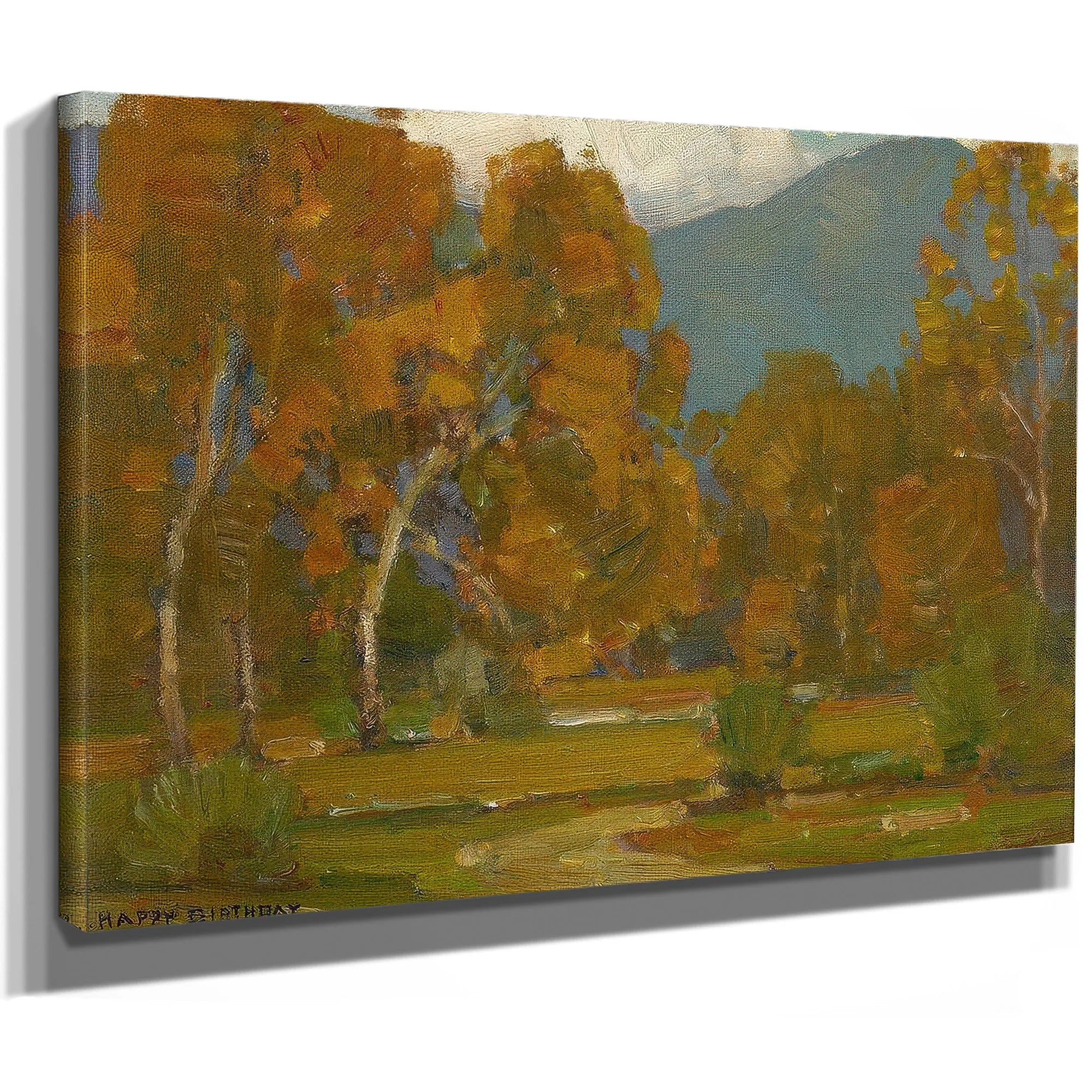 Inscribed Dated And Signed 'Happy Birthday To Alice Fullerton 1941 William Wendt' (Lower Left) By William Wendt Fine Art Print
