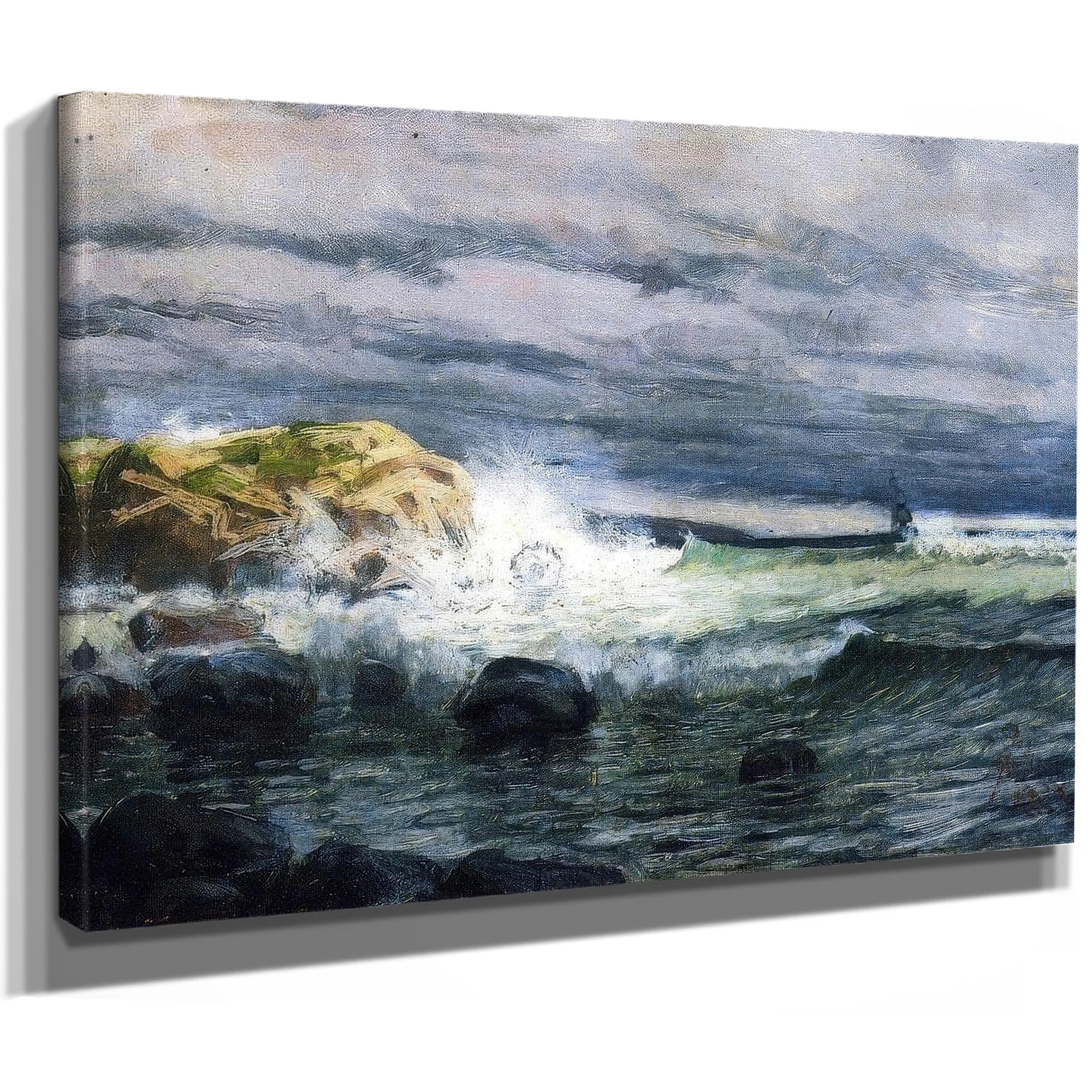 Seascape Jetty1 By Henry Ossawa Tanner Fine Art Print