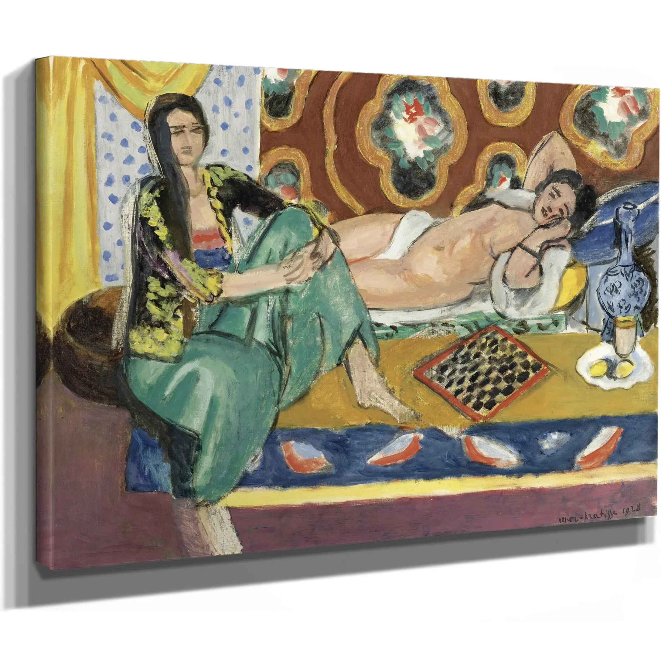 Odalisque With Checkerboard by Henri Matisse