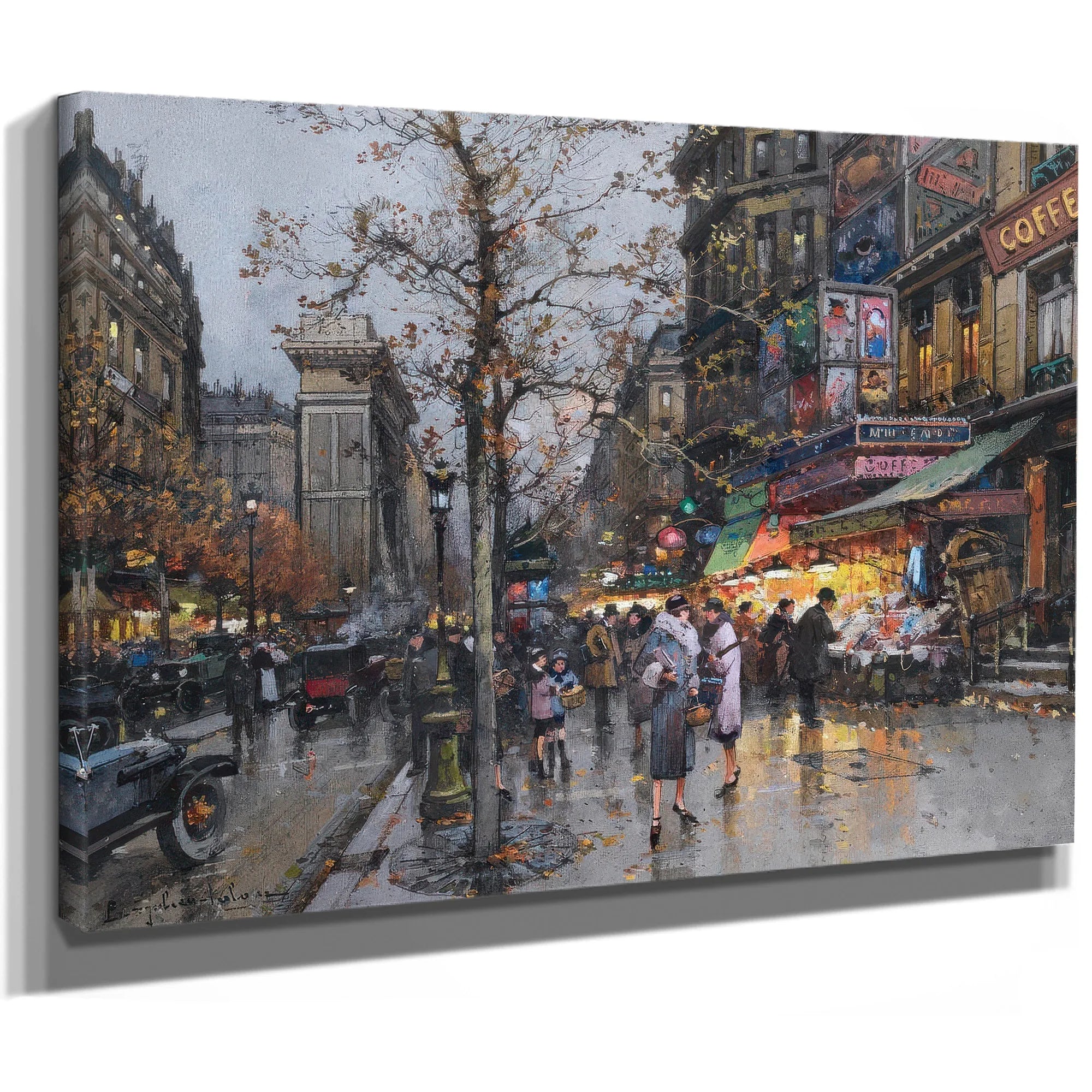 Paris La Porte Saint Martin By Eugene Galien Laloue Fine Art Print