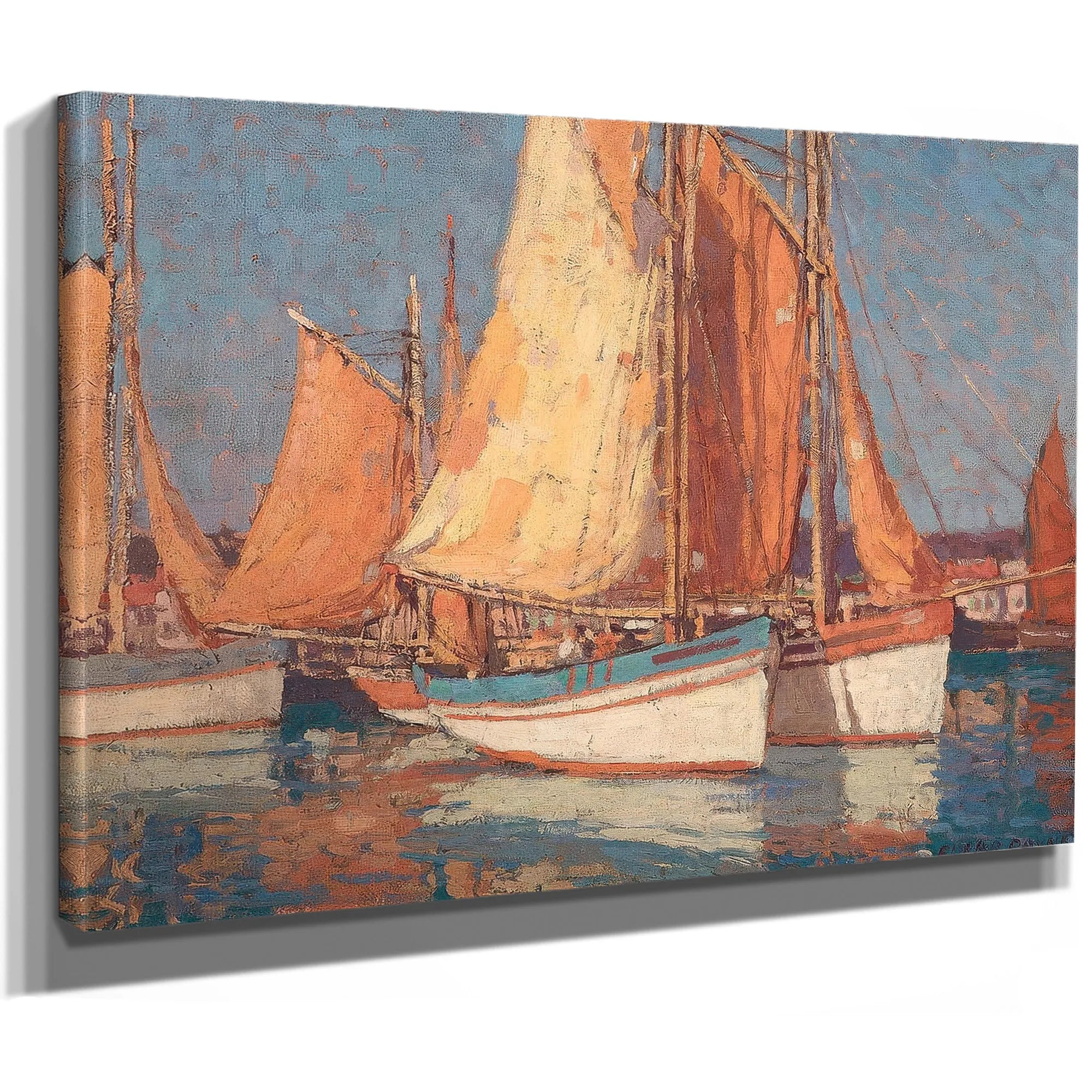Boats Off Concarneau By Edgar Payne Fine Art Print