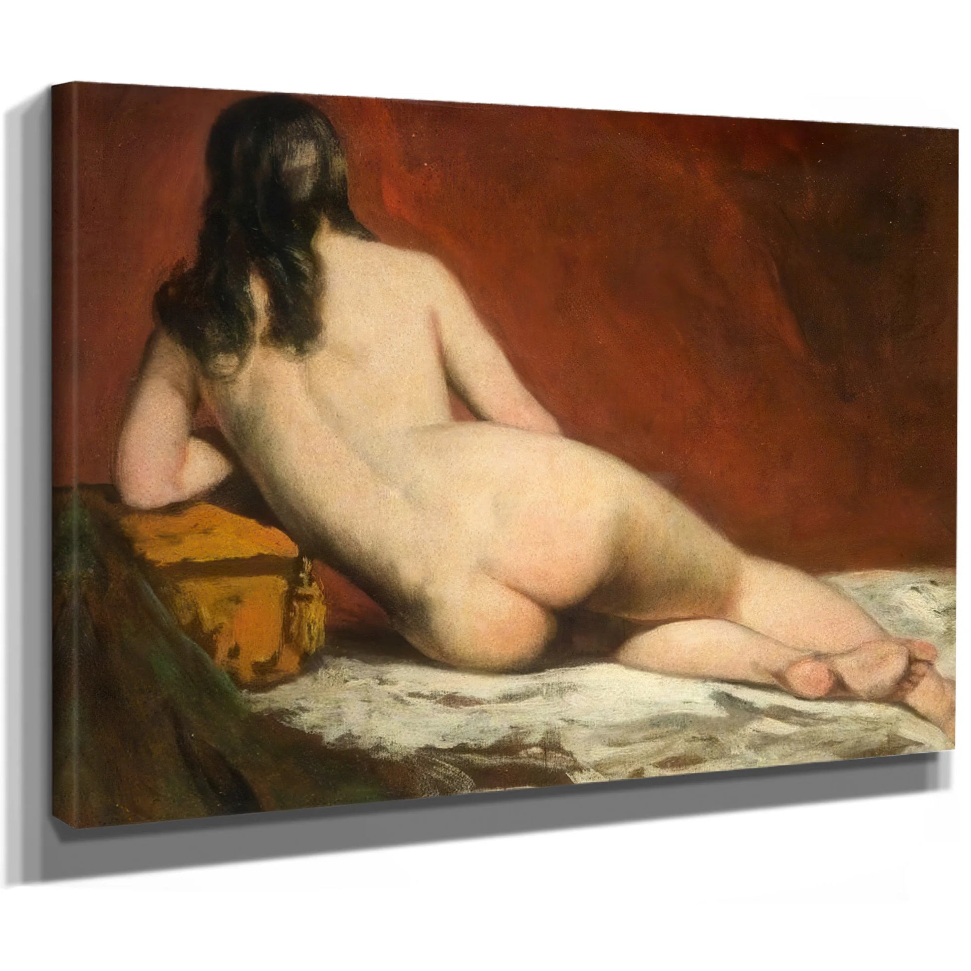 Nude Study Of A Reclining Woman By William Etty Fine Art Print