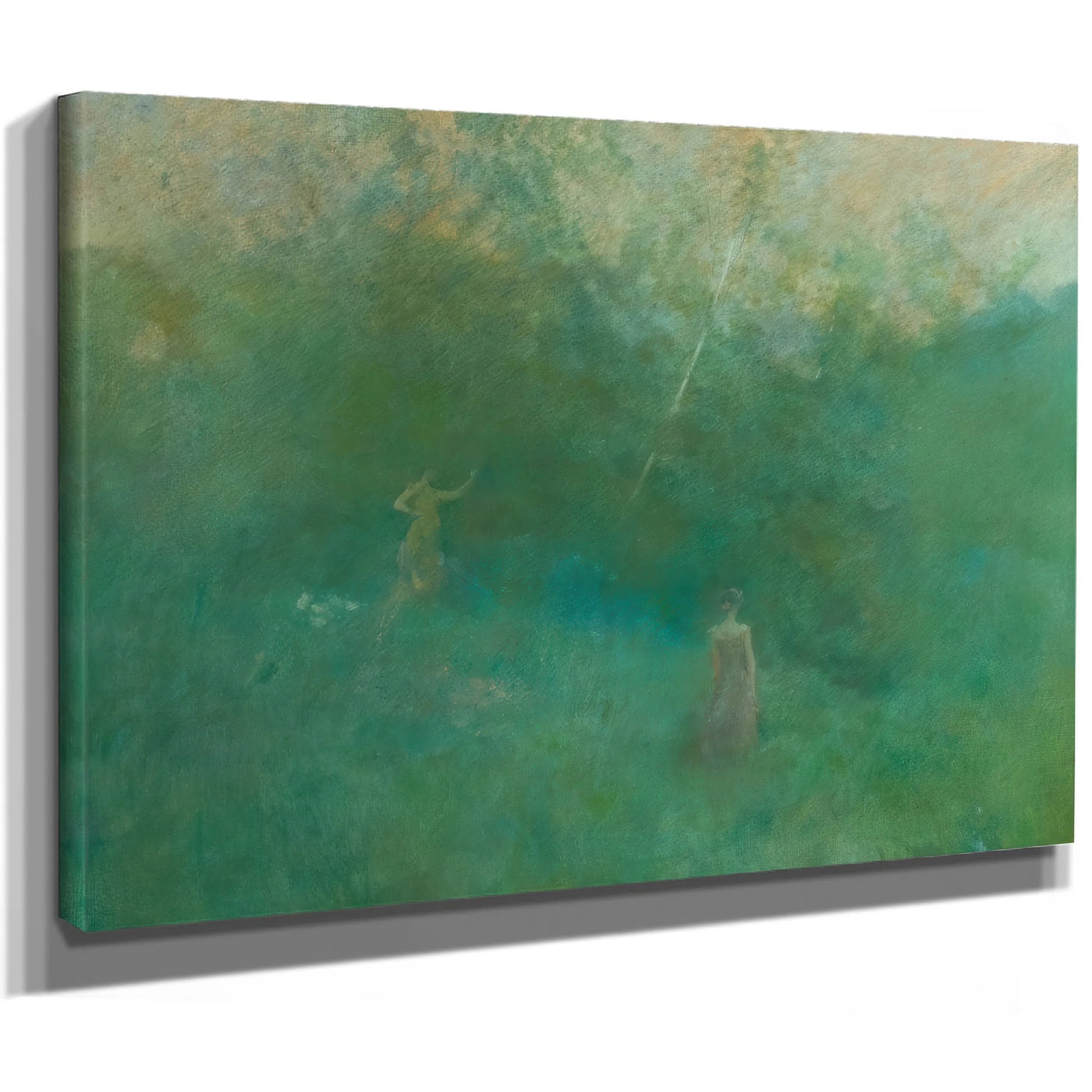 The White Birch By Thomas Wilmer Dewing Fine Art Print