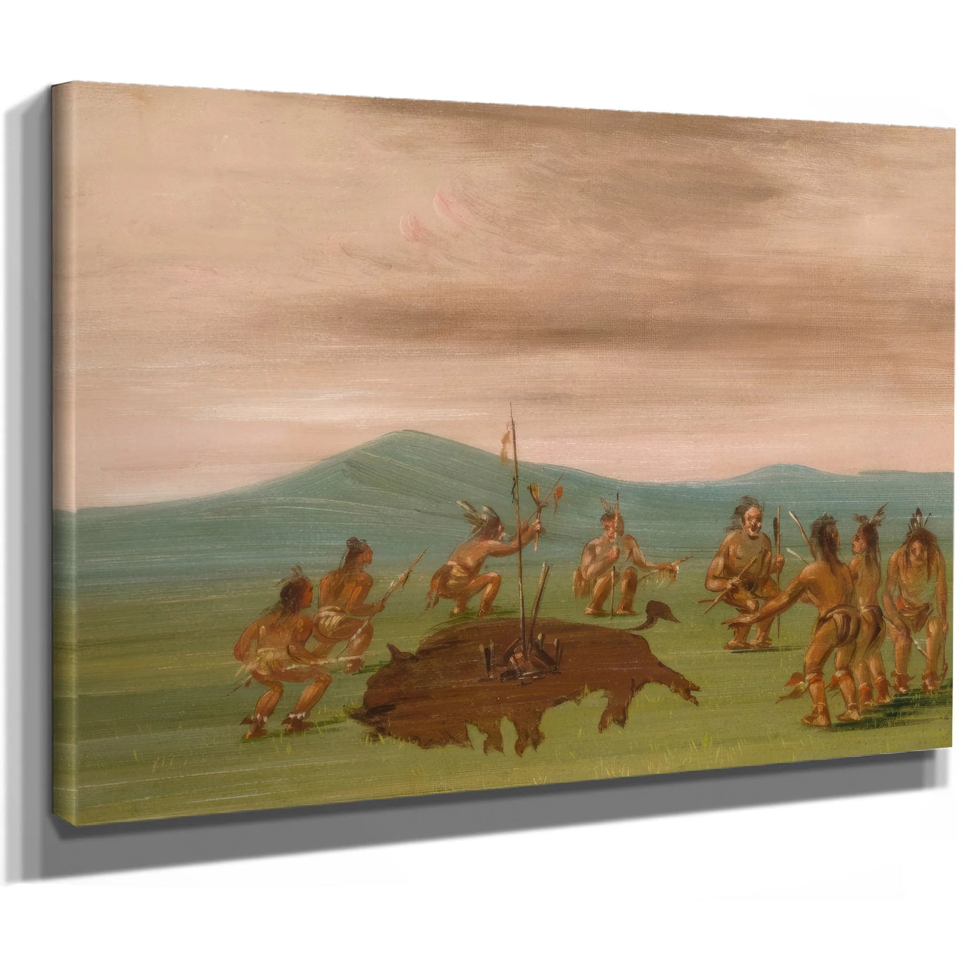 Medicine Buffalo Of The Sioux By George Catlin Fine Art Print