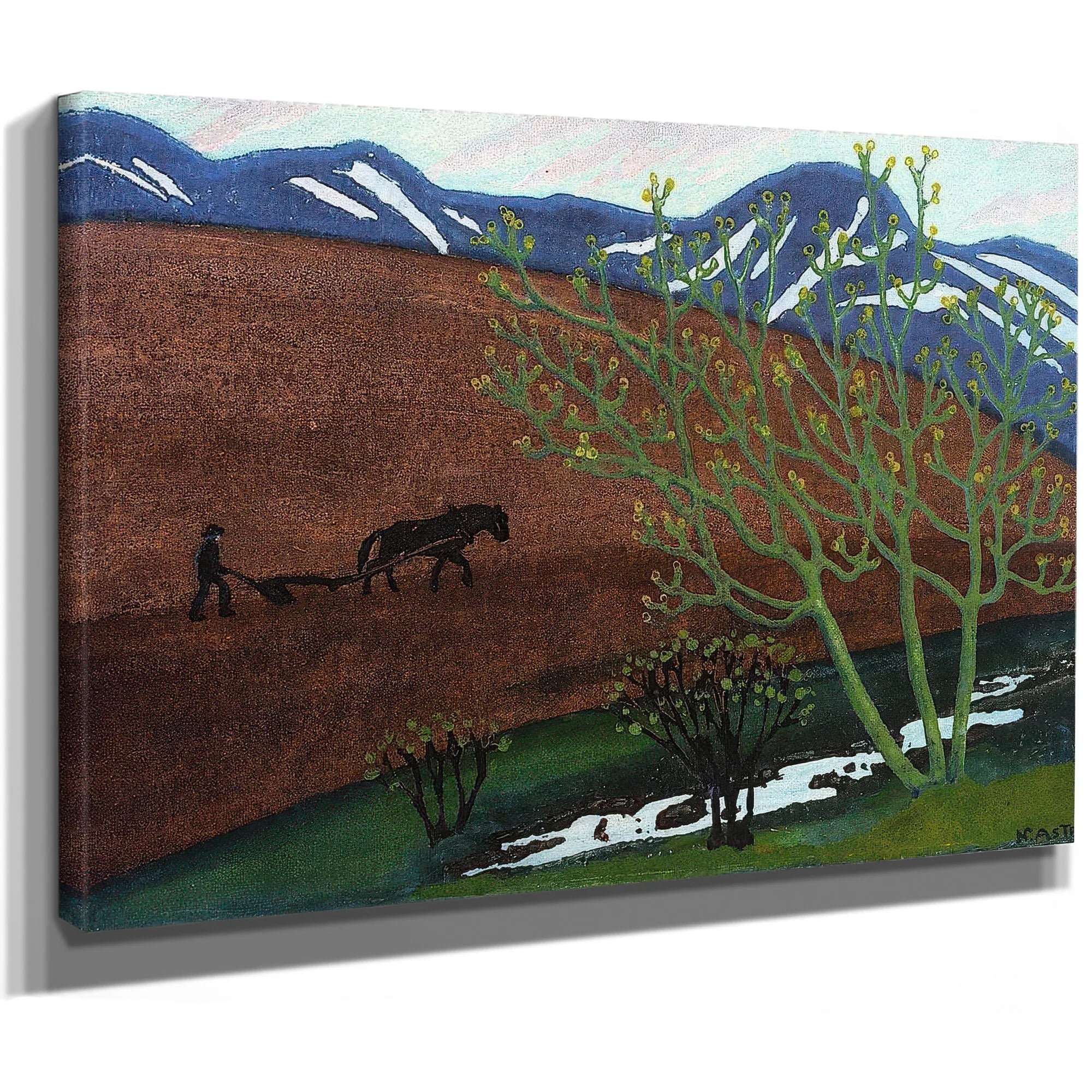 Night Ploughing 1 By Nicolai Astrup Fine Art Print