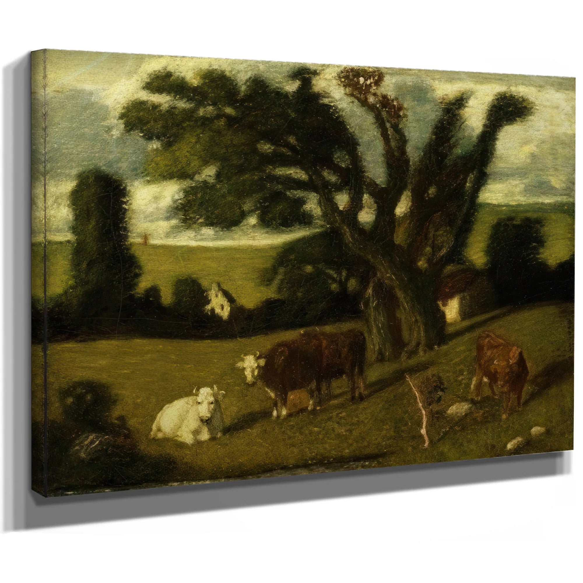 Pastoral Study By Albert Pinkhamryder Fine Art Print