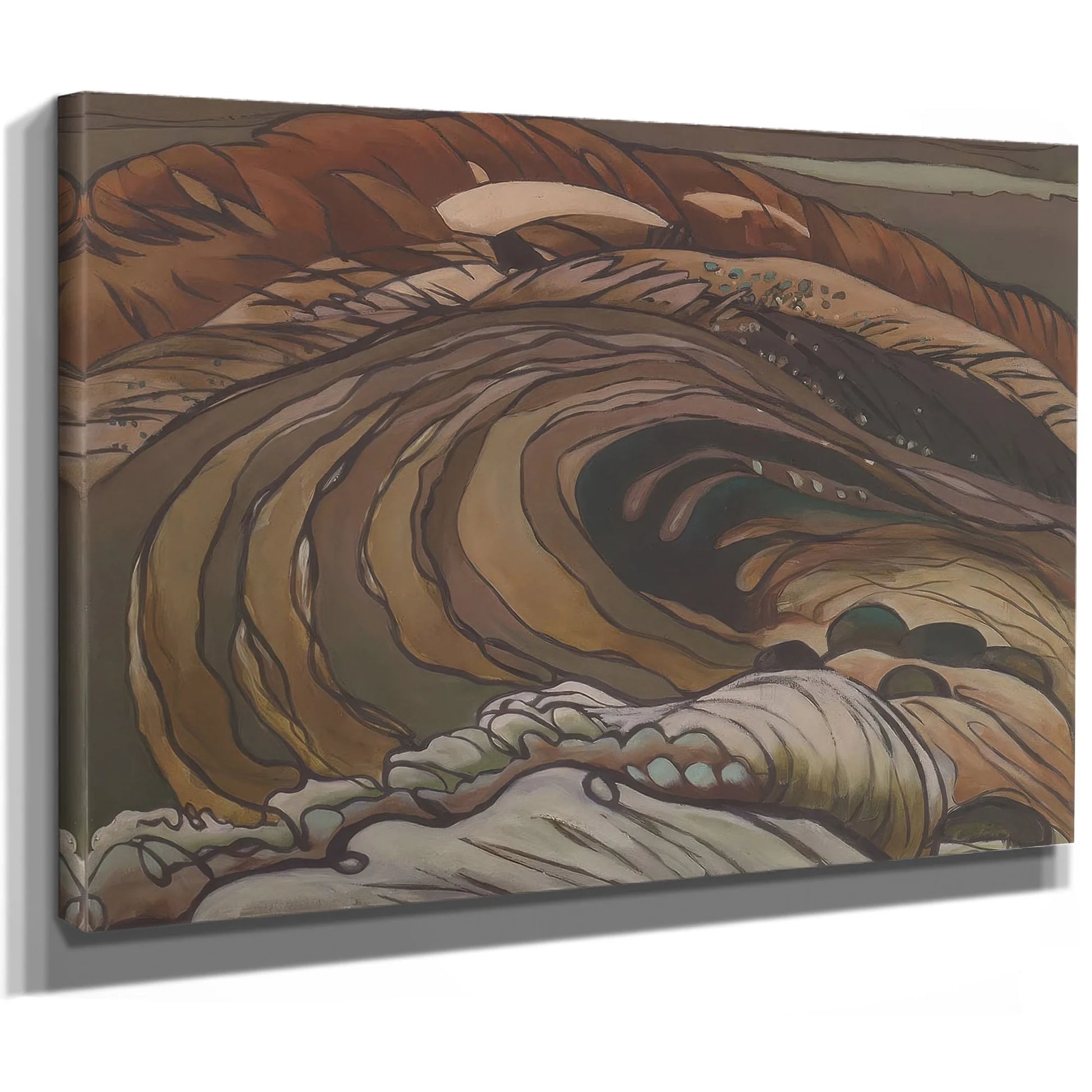 Below The Flood Gates Huntington Harbor By Arthur Dove Fine Art Print
