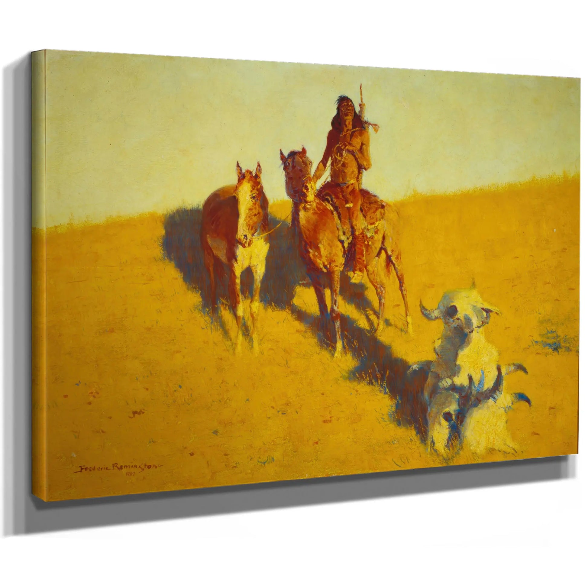 Sign Of The Buffalo Scout  by Frederic Remington