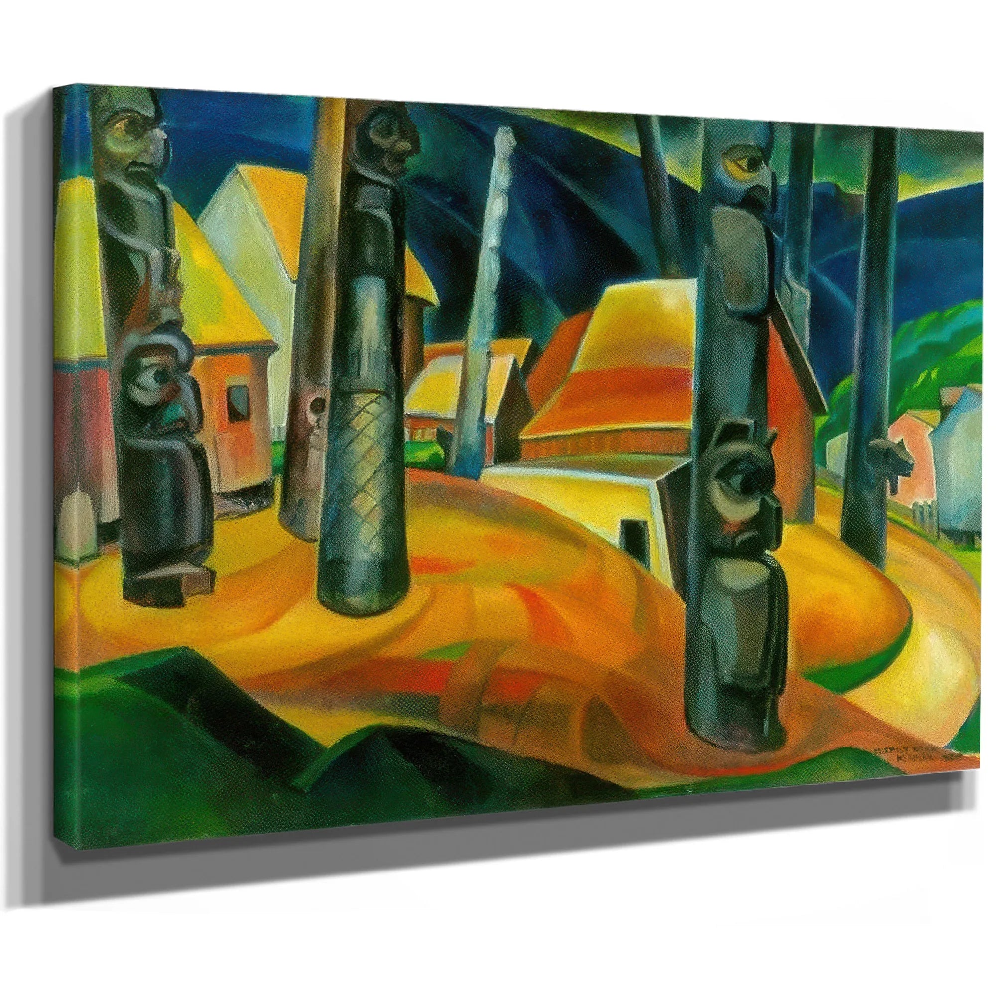 Kisplax Village By Emily Carr Fine Art Print
