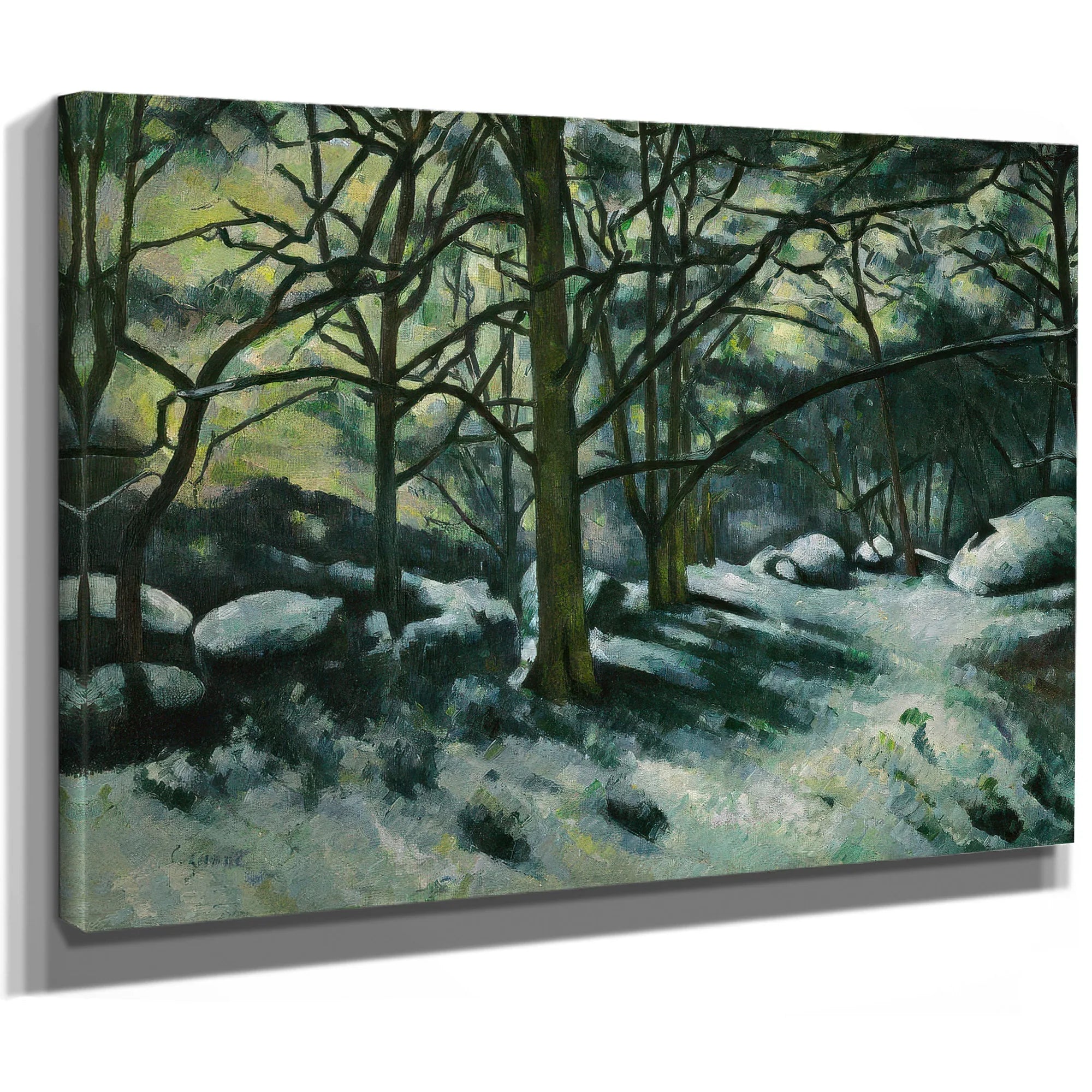 Melting Snow Fontainebleau By Paul Cezanne Fine Art Print