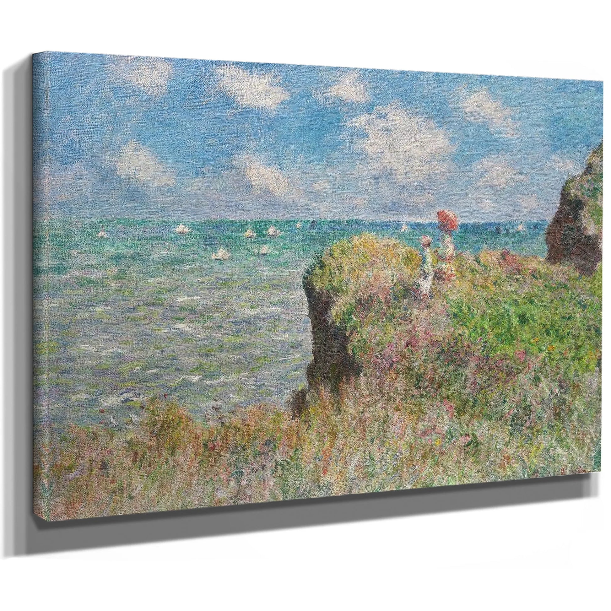 Cliff Walk At Pourville 1882 1 By Claude Monet Fine Art Print