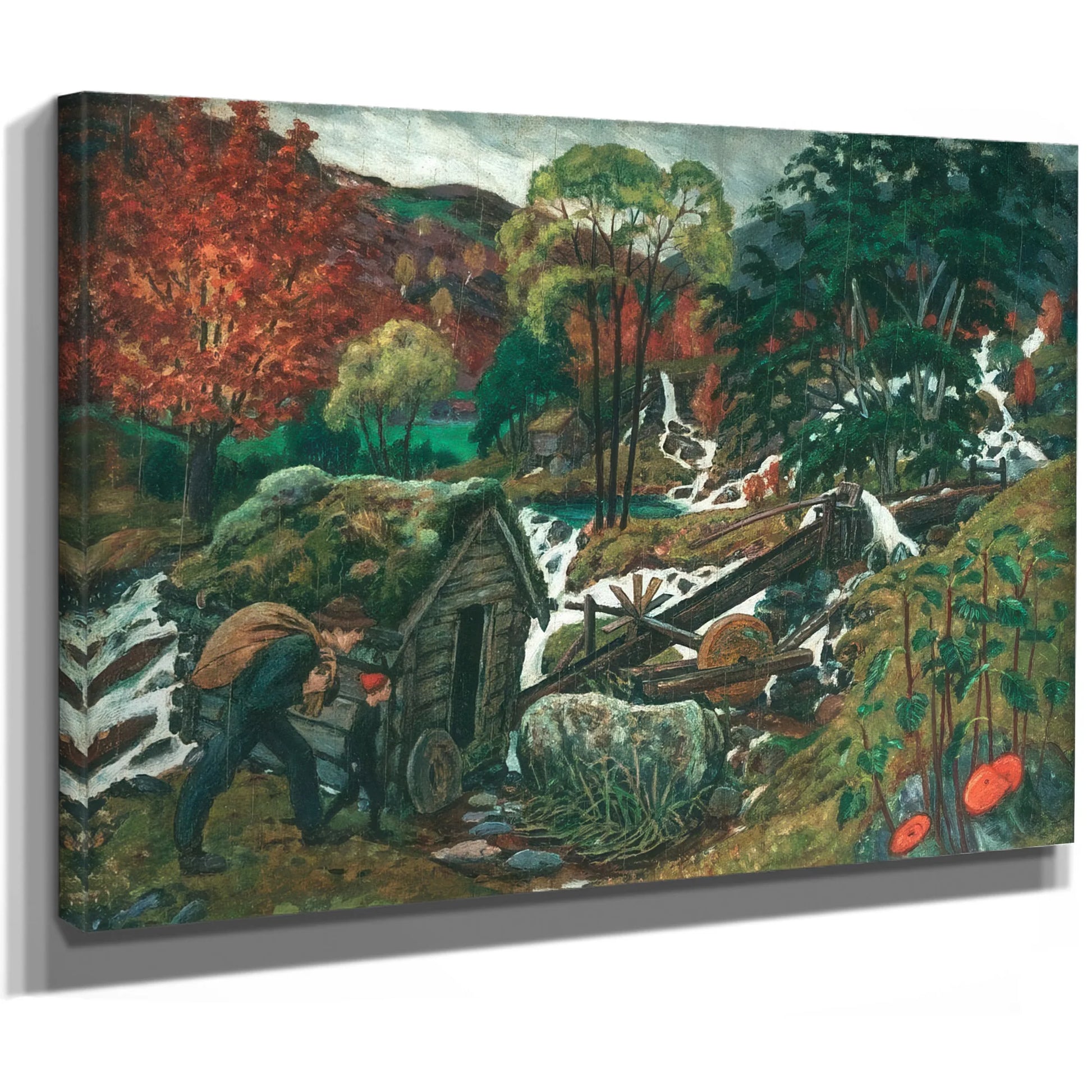 Going To The Mill By Nicolai Astrup Fine Art Print