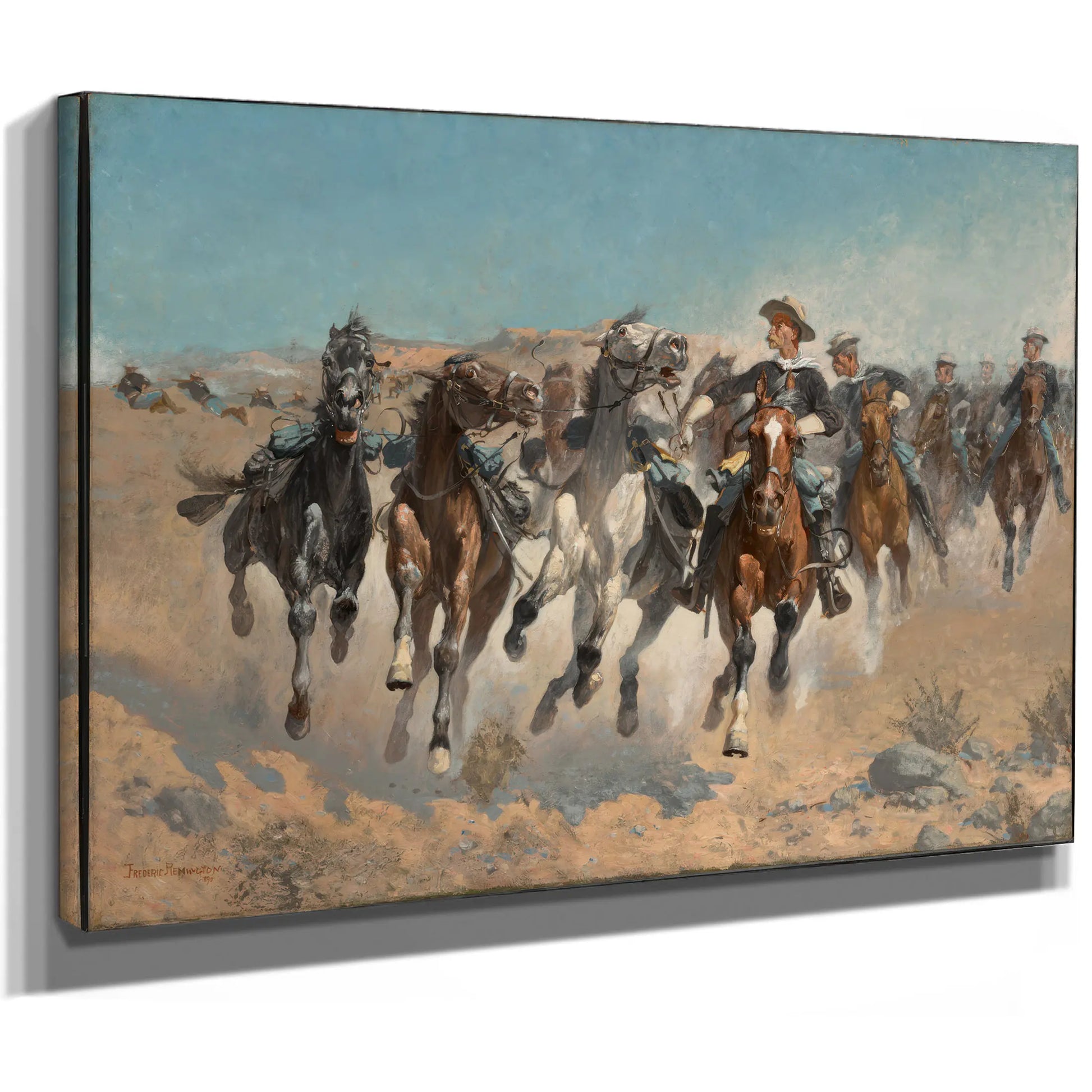 Remingtondismounted  by Frederic Remington