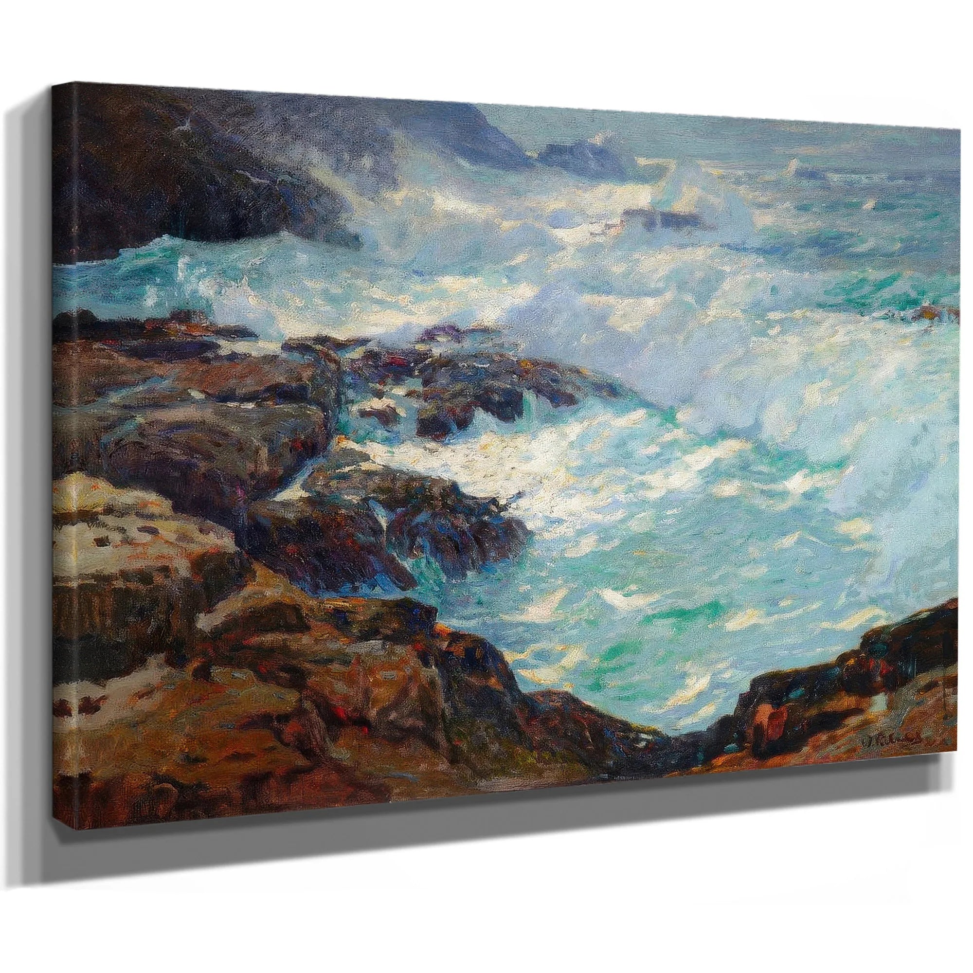Storm Lashed Coast By William Frederick Ritschel By William Frederick Ritsche Fine Art Print