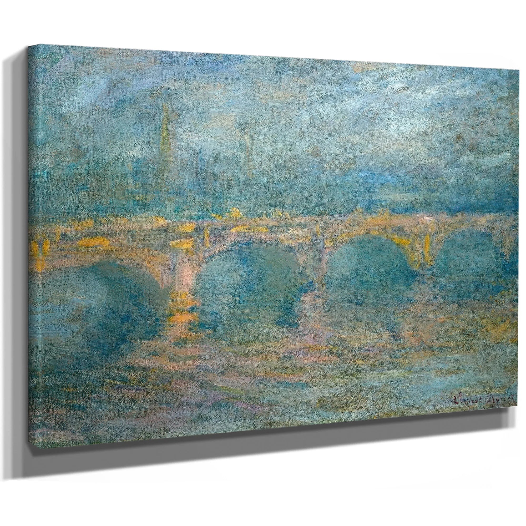Waterloo Bridge London At Sunset By Claude Monet Fine Art Print