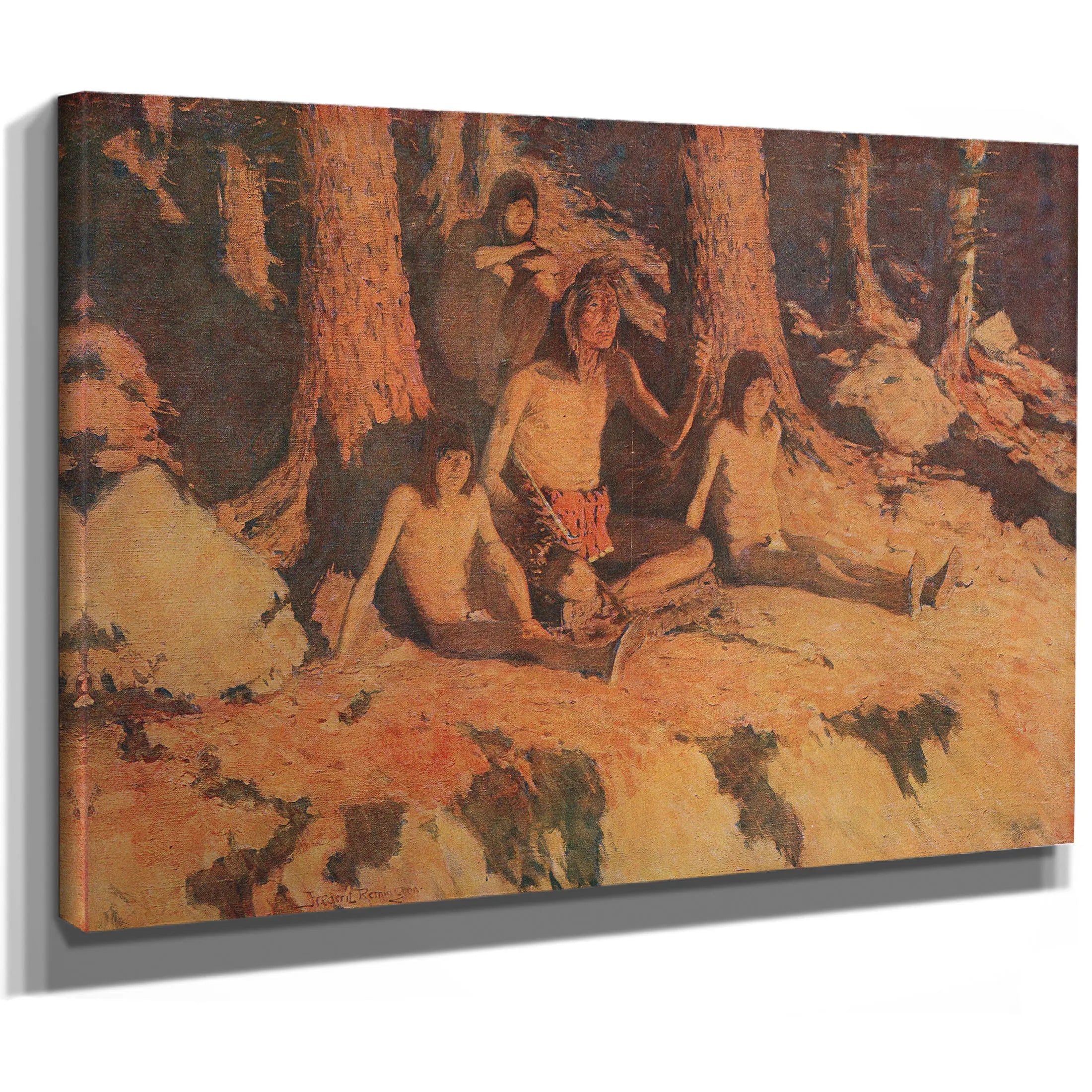 The Story Of Where The Sun Goes by Frederic Remington