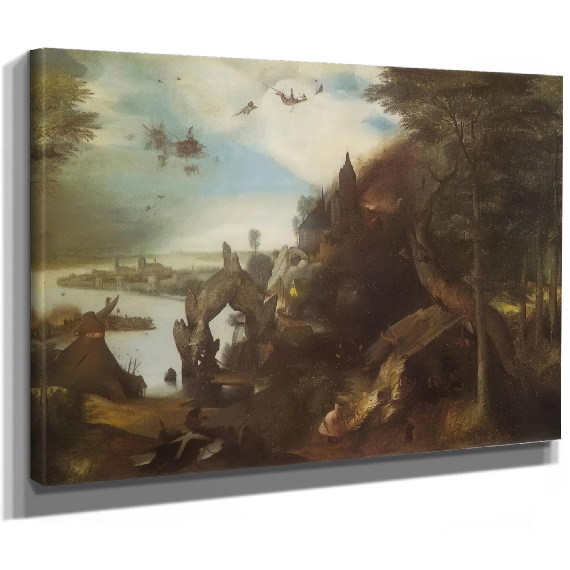 The Temptation Of St By Pieter Bruegel Fine Art Print