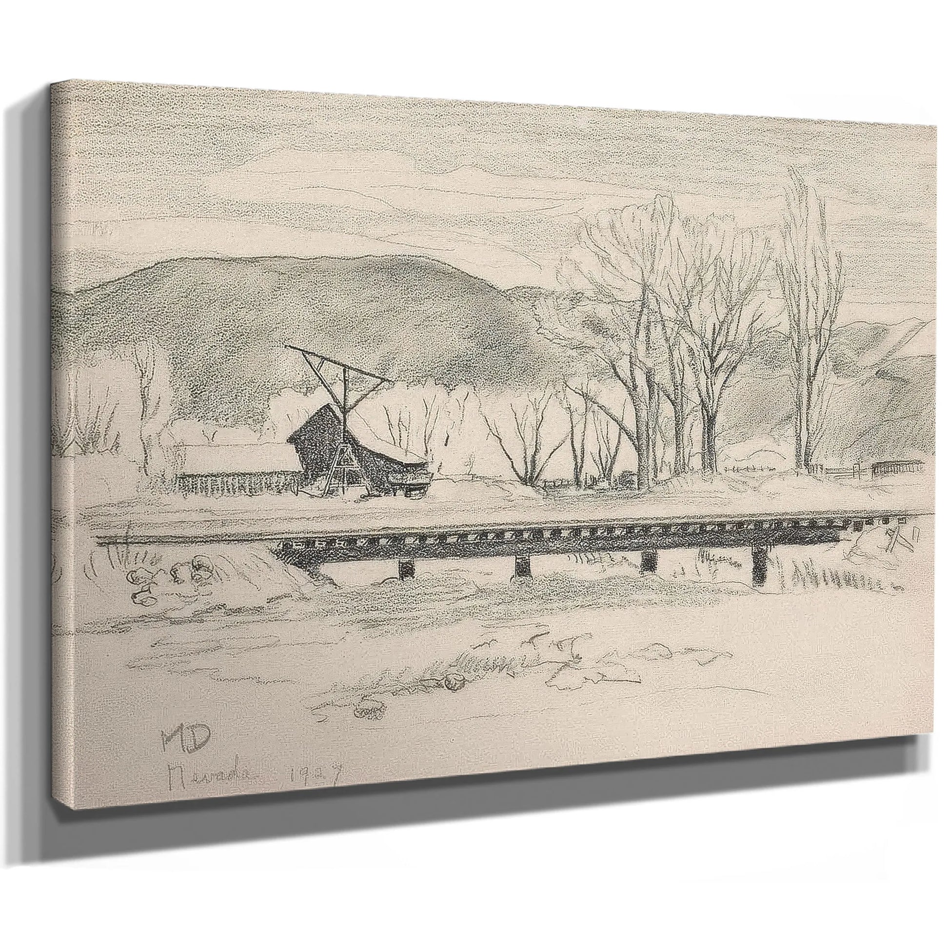 Nevada Landscape 1927 By Maynard Dixon Fine Art Print
