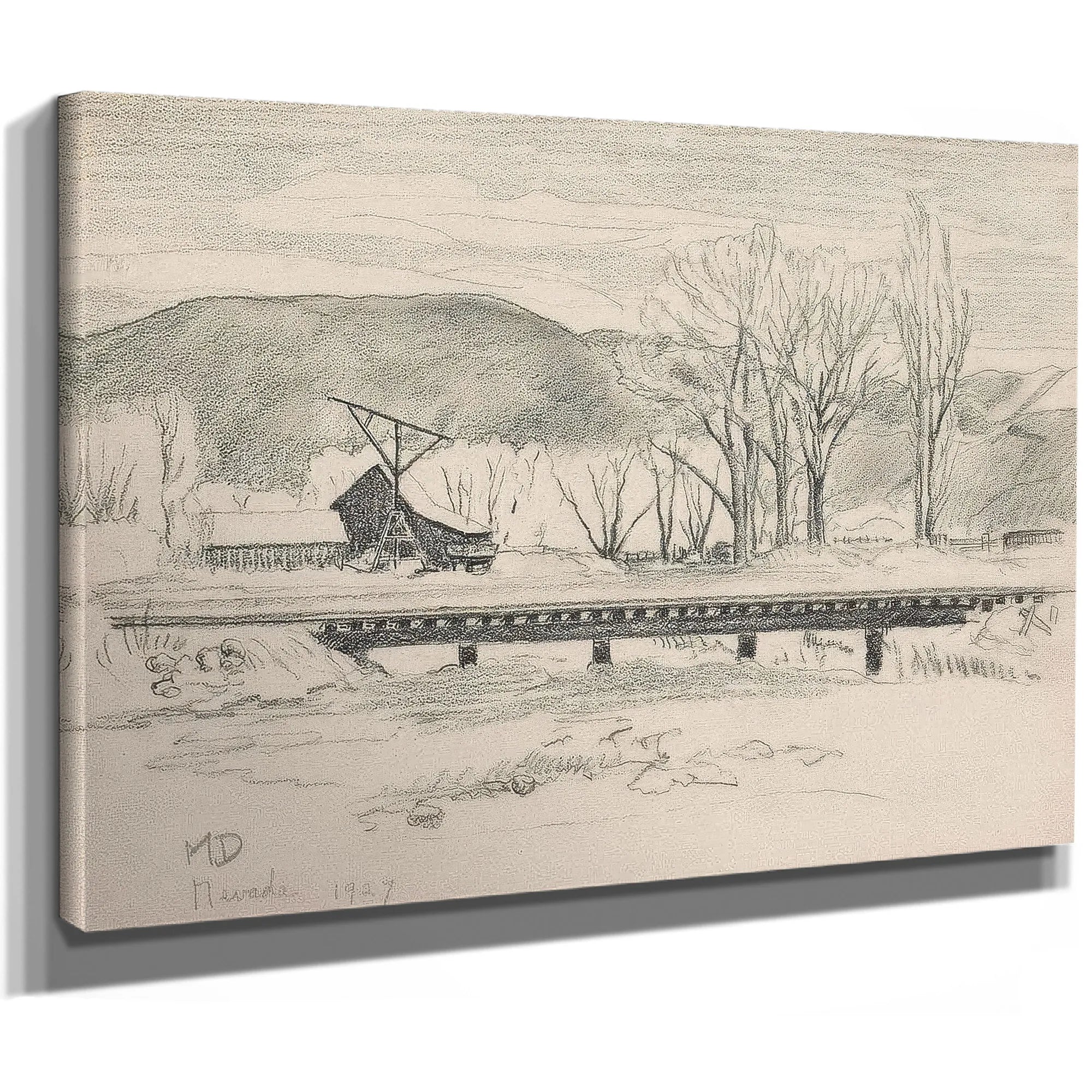 Nevada Landscape 1927 By Maynard Dixon Fine Art Print