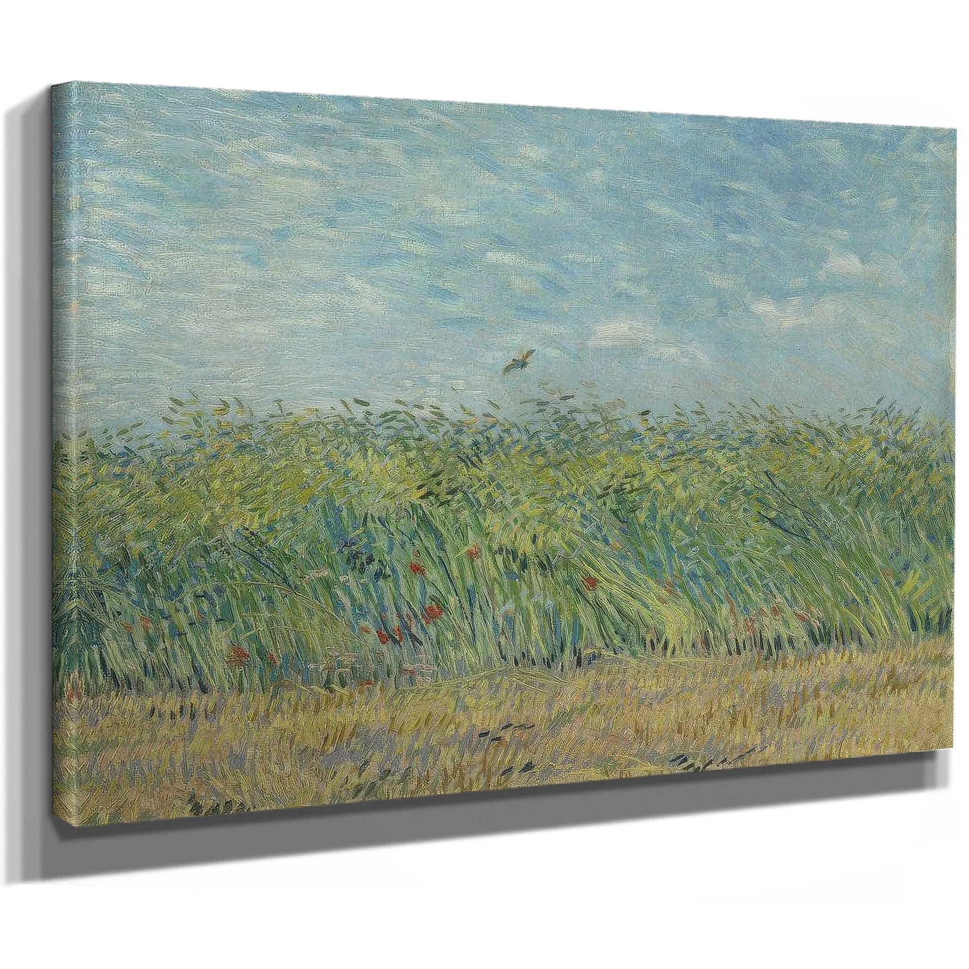 Wheatfield With Partridge 2 By Vincent Van Gogh Fine Art Print